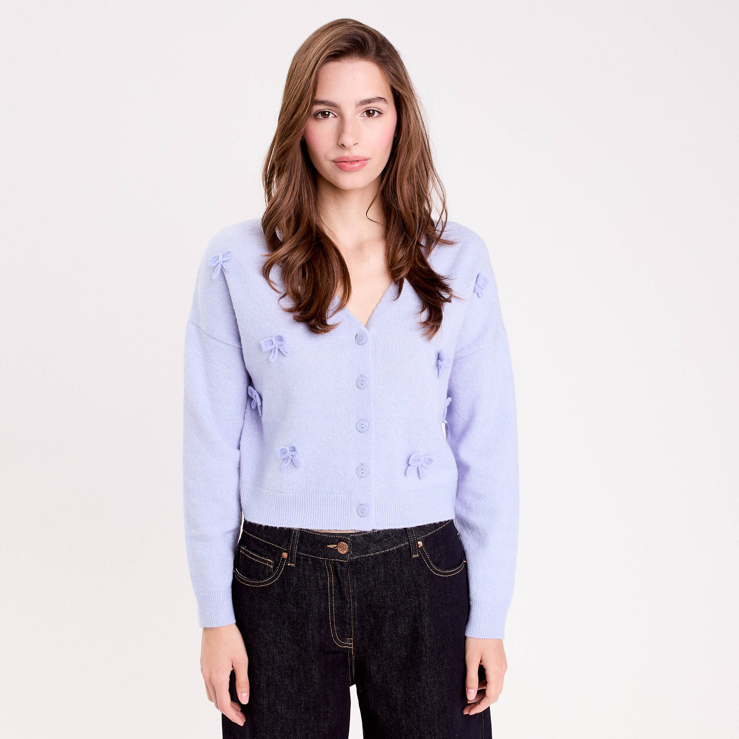 Pull Femme Cachemire A Love Movement - Col V, Violet, Taille S, Neuf Avec étiquettes