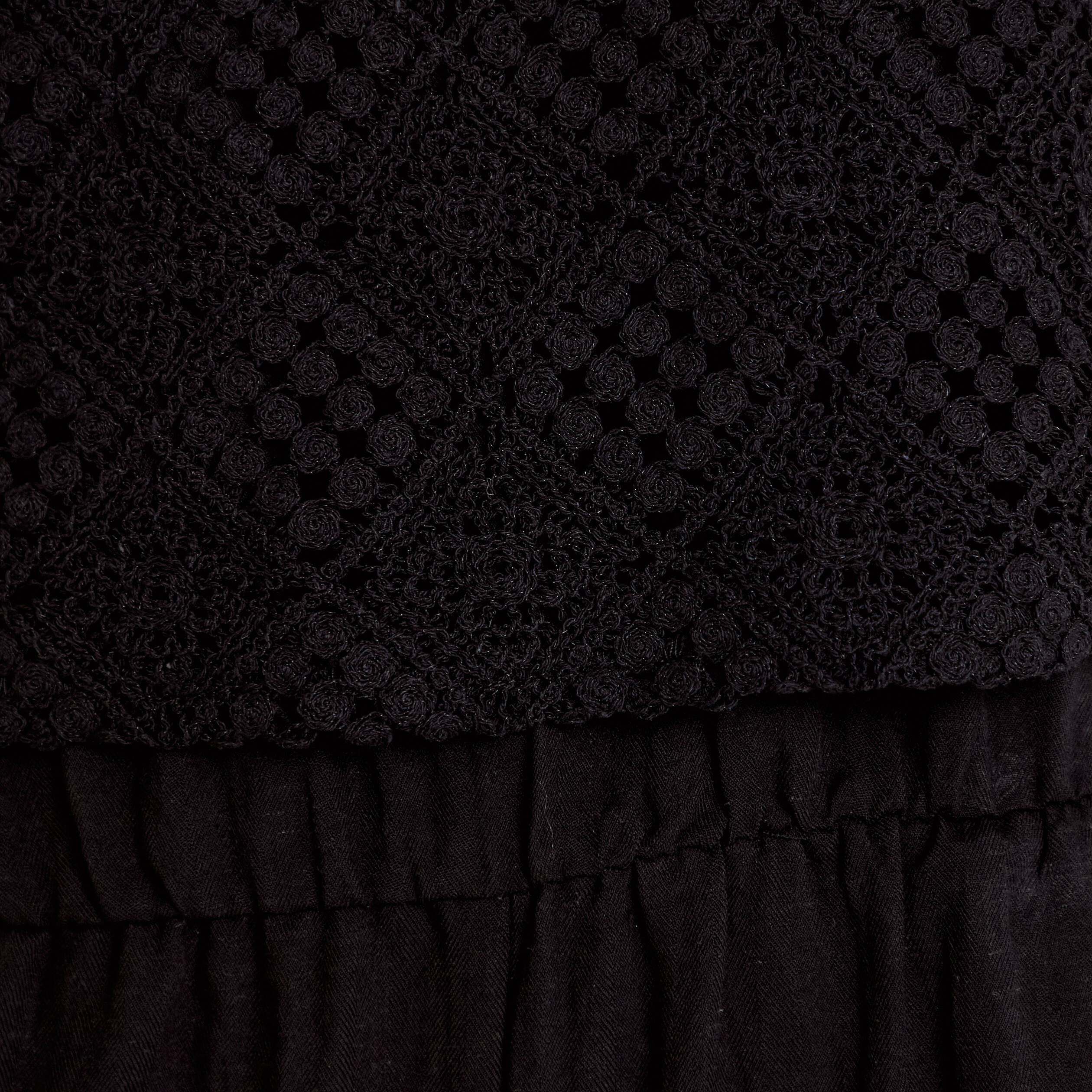 Combinaison bi-mati&egrave;re coupe large noir femme