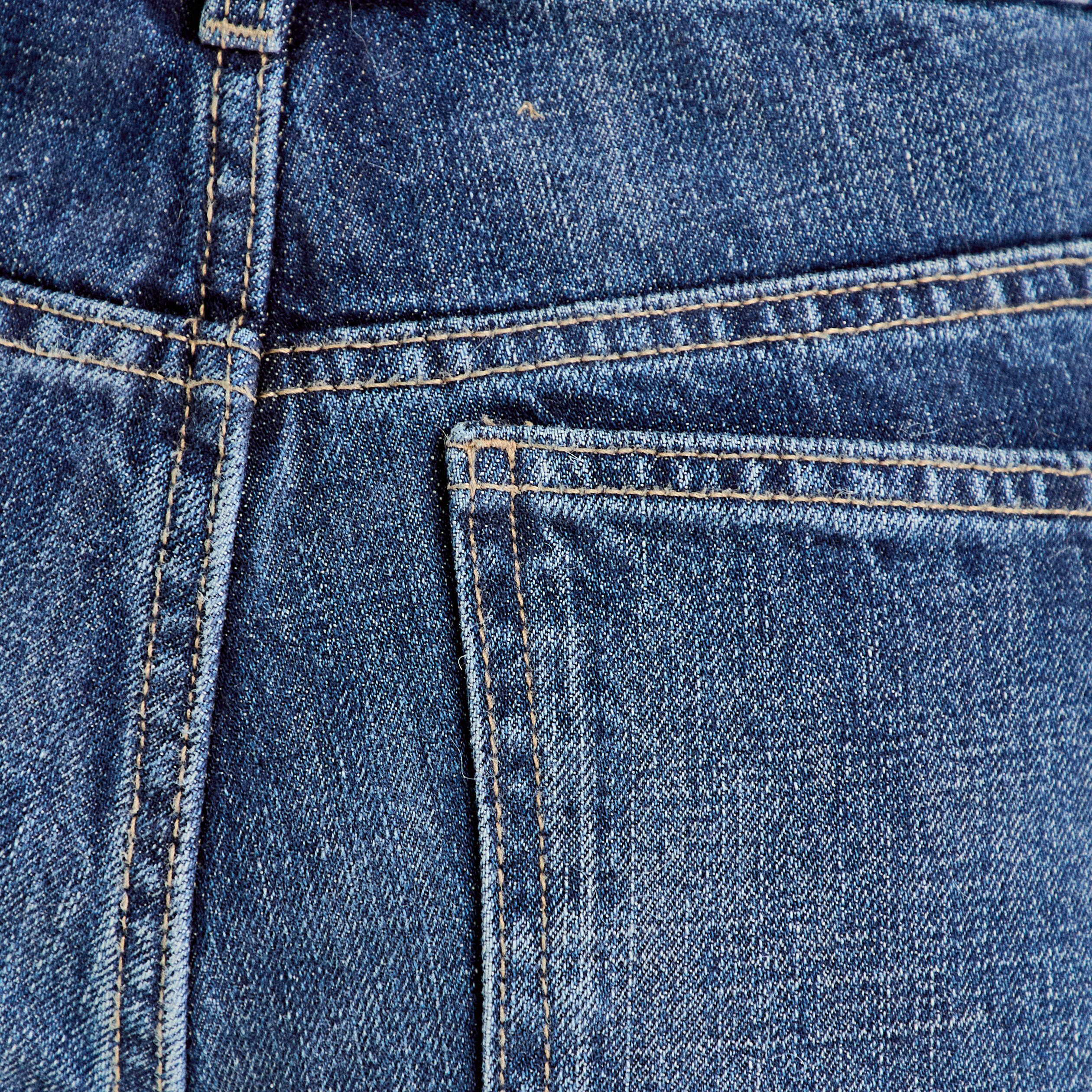 Jean wide leg taille standard denim stone femme