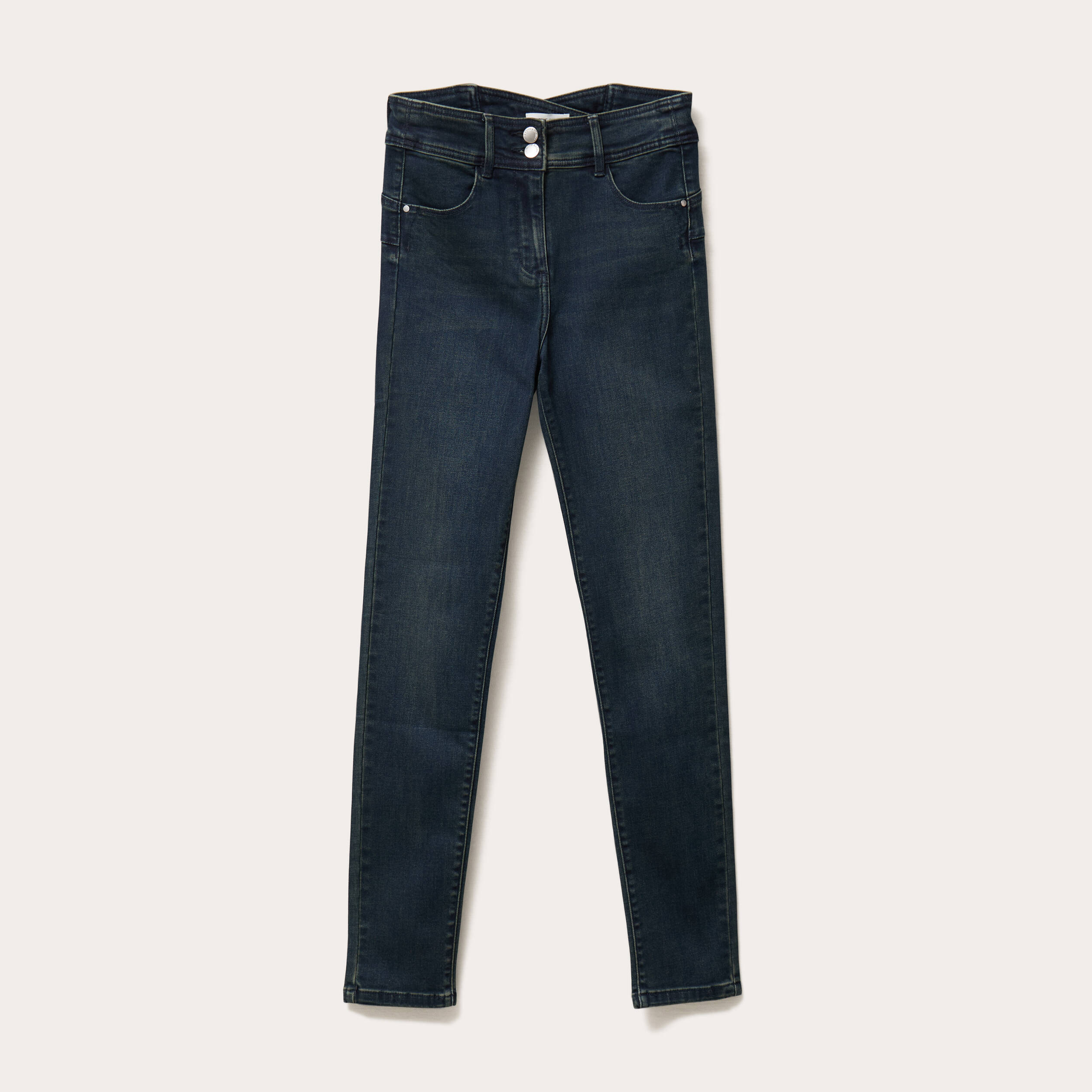 Jeans slim push-up denim blue black femme