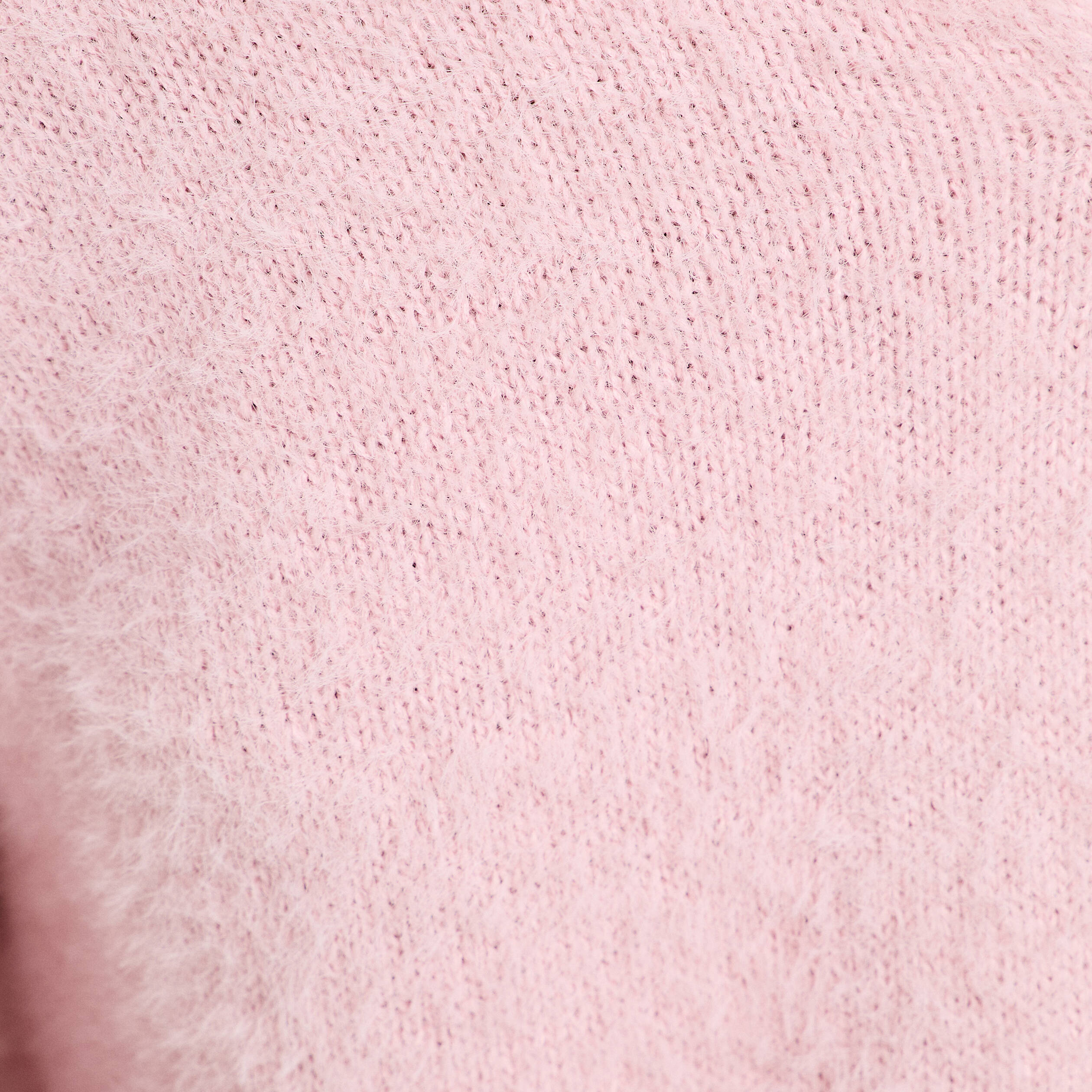 Pull d&eacute;tails coeur rose pastel femme