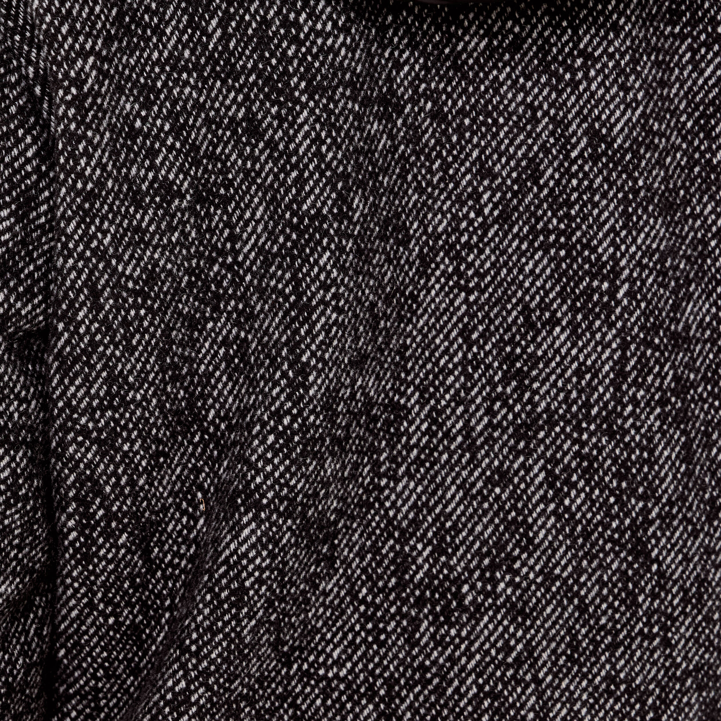 Manteau droit long &agrave; capuche noir femme