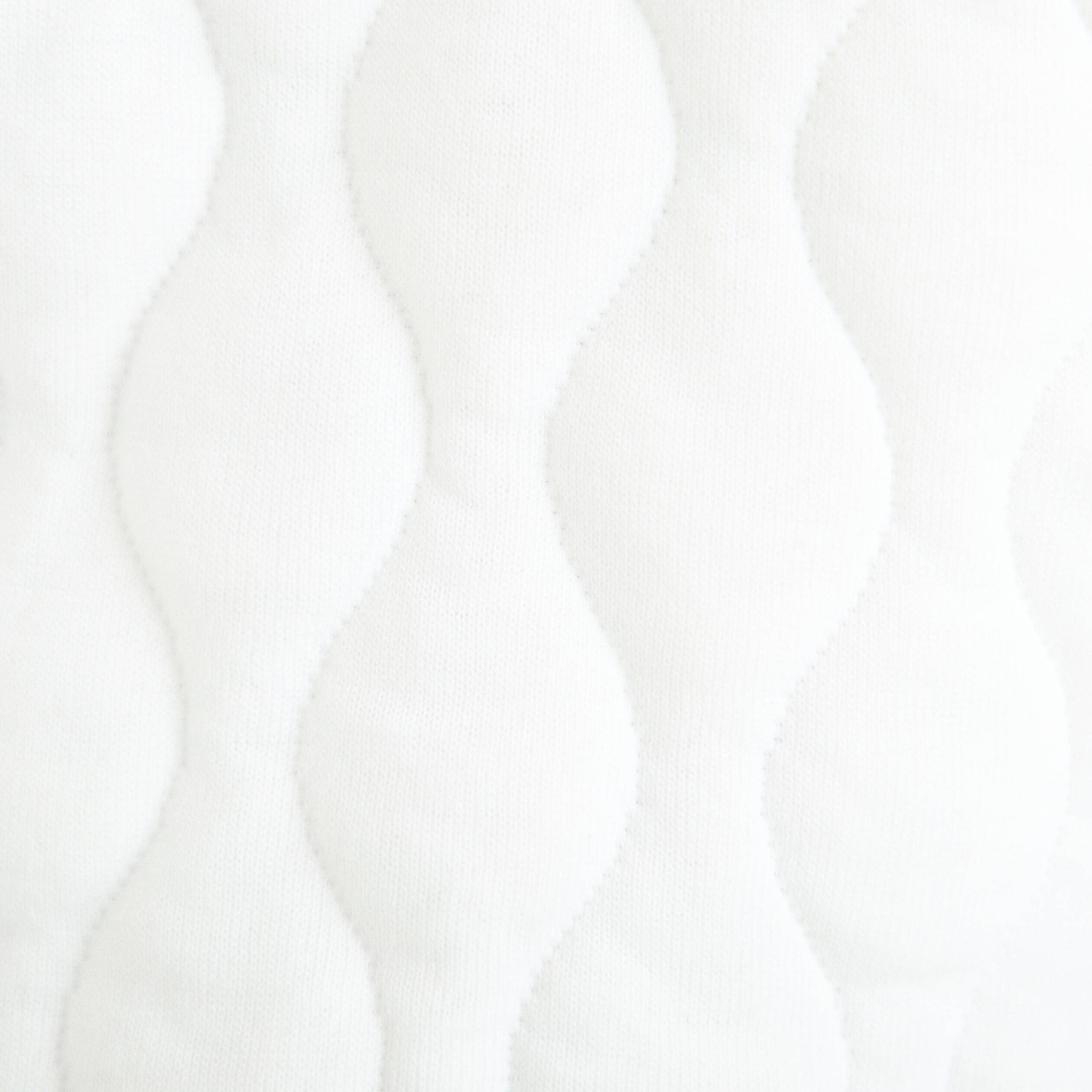 Gilet sans manches matelass&eacute; ecru femme