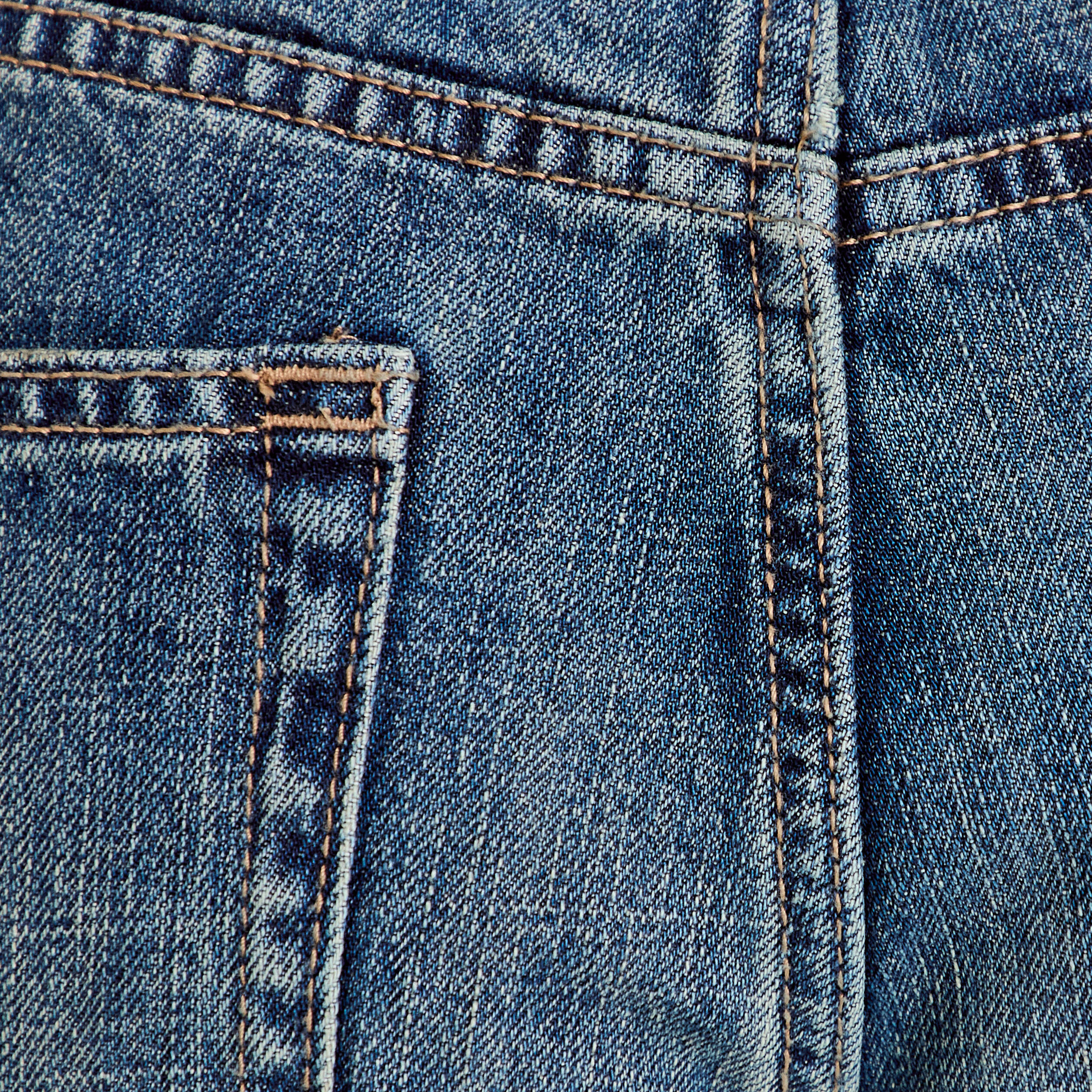 Jean wide leg taille basse denim double stone femme