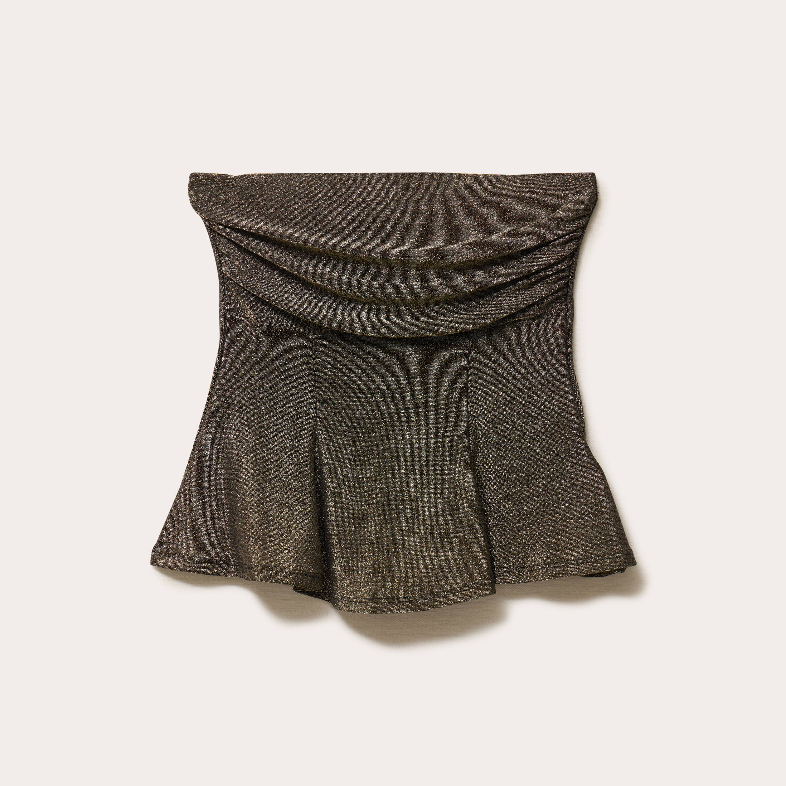 Bustier sans manches couleur or femme