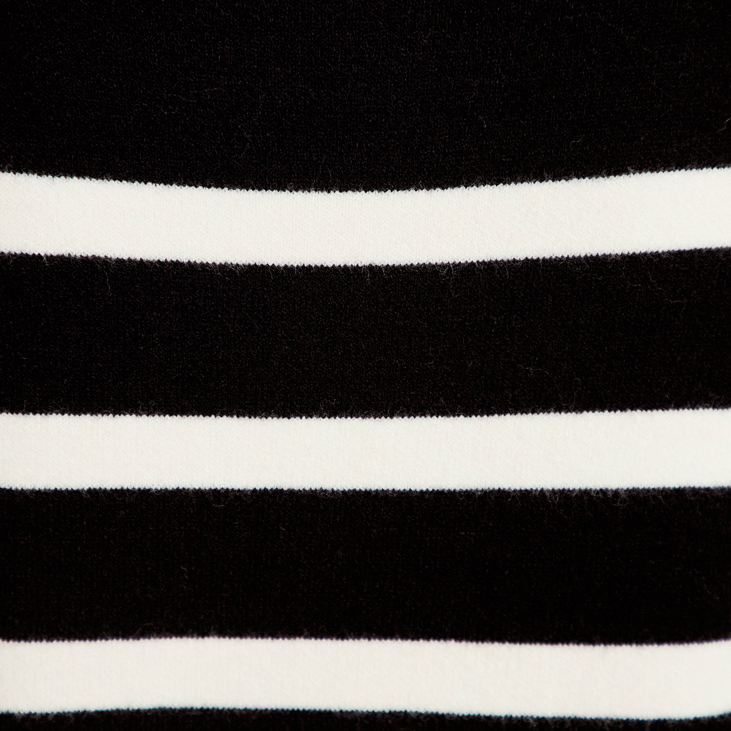 Robe pull droite manches longues noir femme