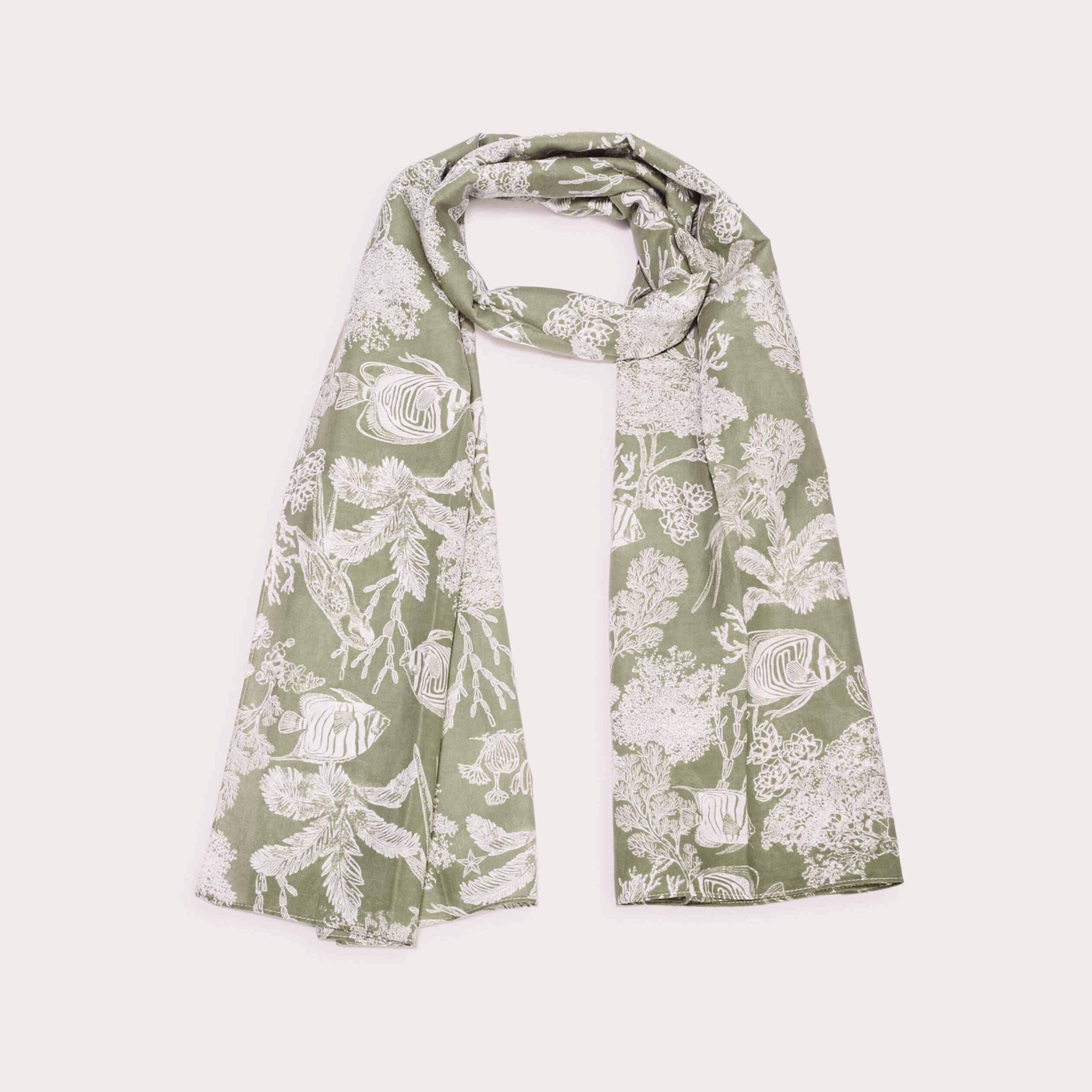 Foulard vert femme