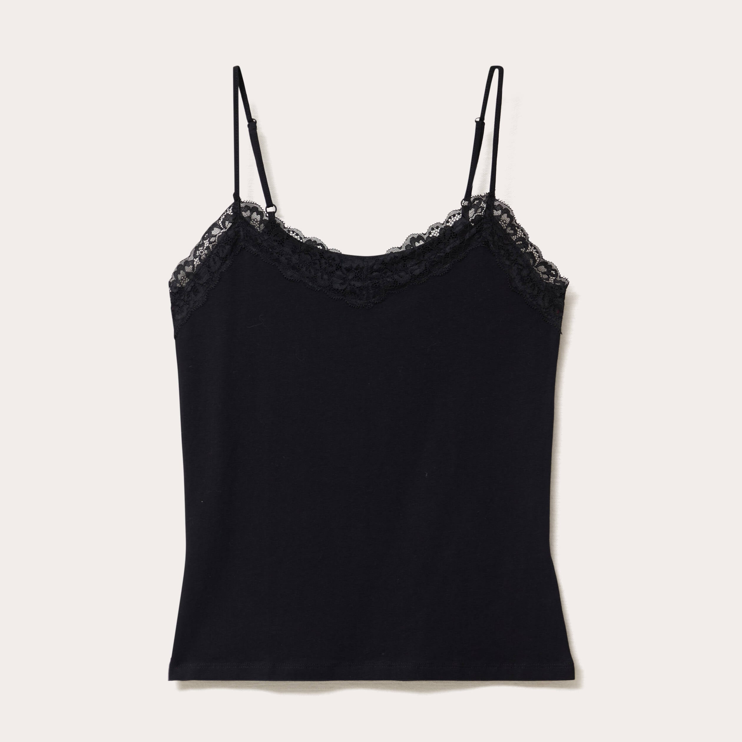 D&eacute;bardeur ajust&eacute; d&eacute;collet&eacute; dentelle noir femme