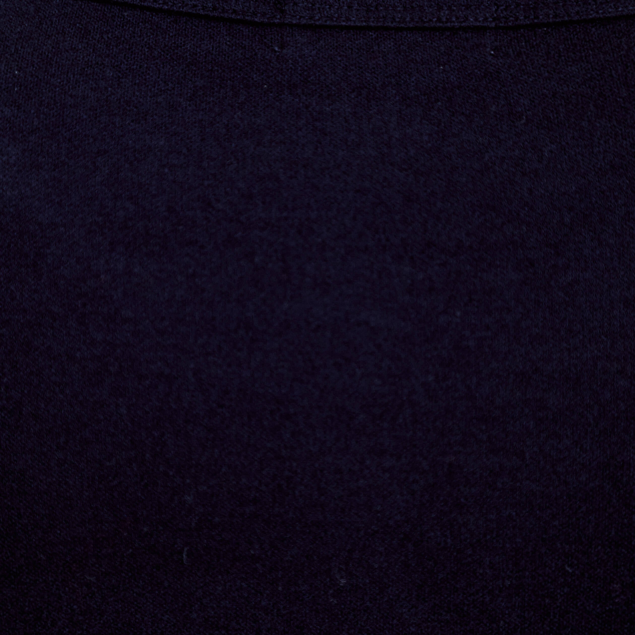 Top col rond manches longues bleu marine femme