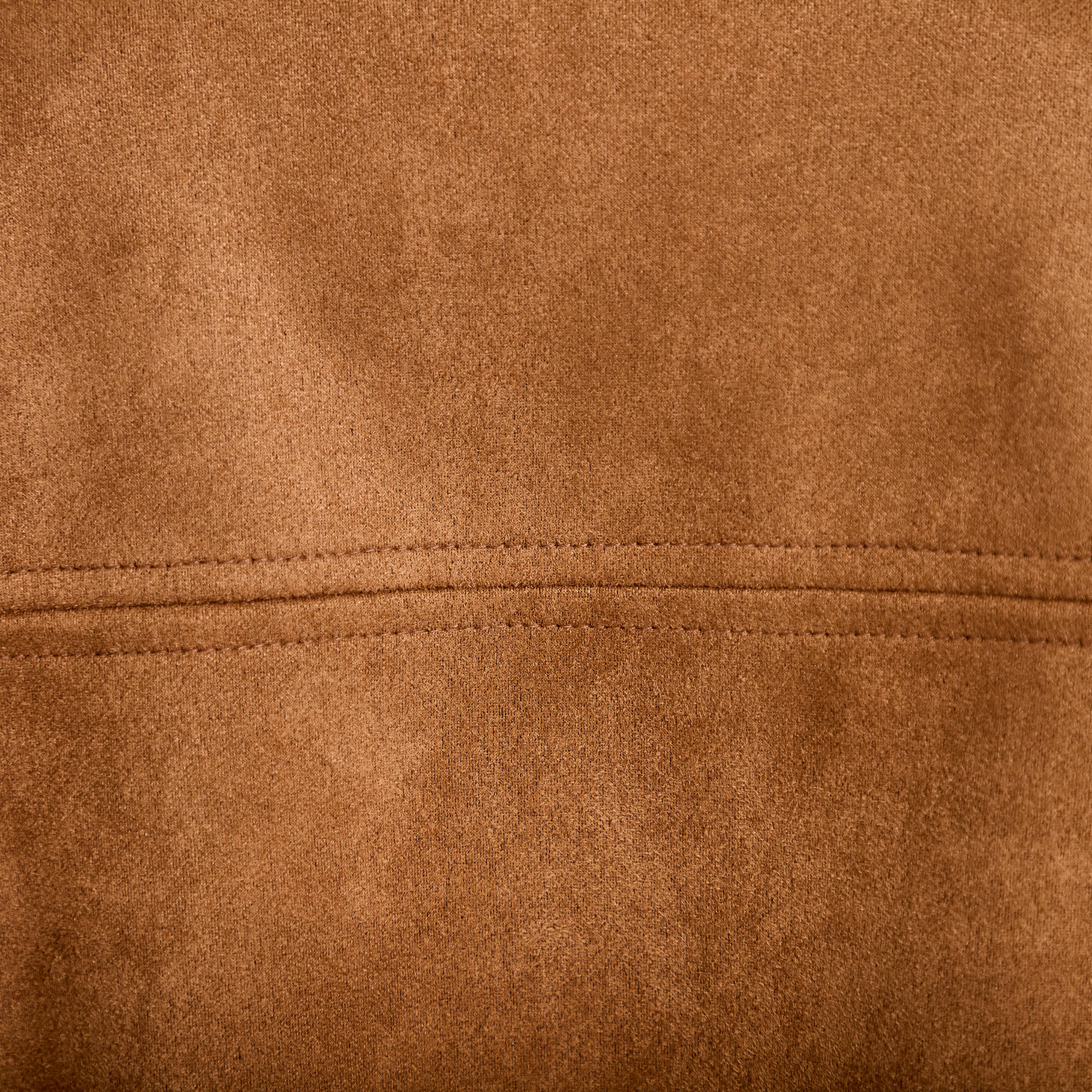 Veste oversize effet boule aspect daim camel femme