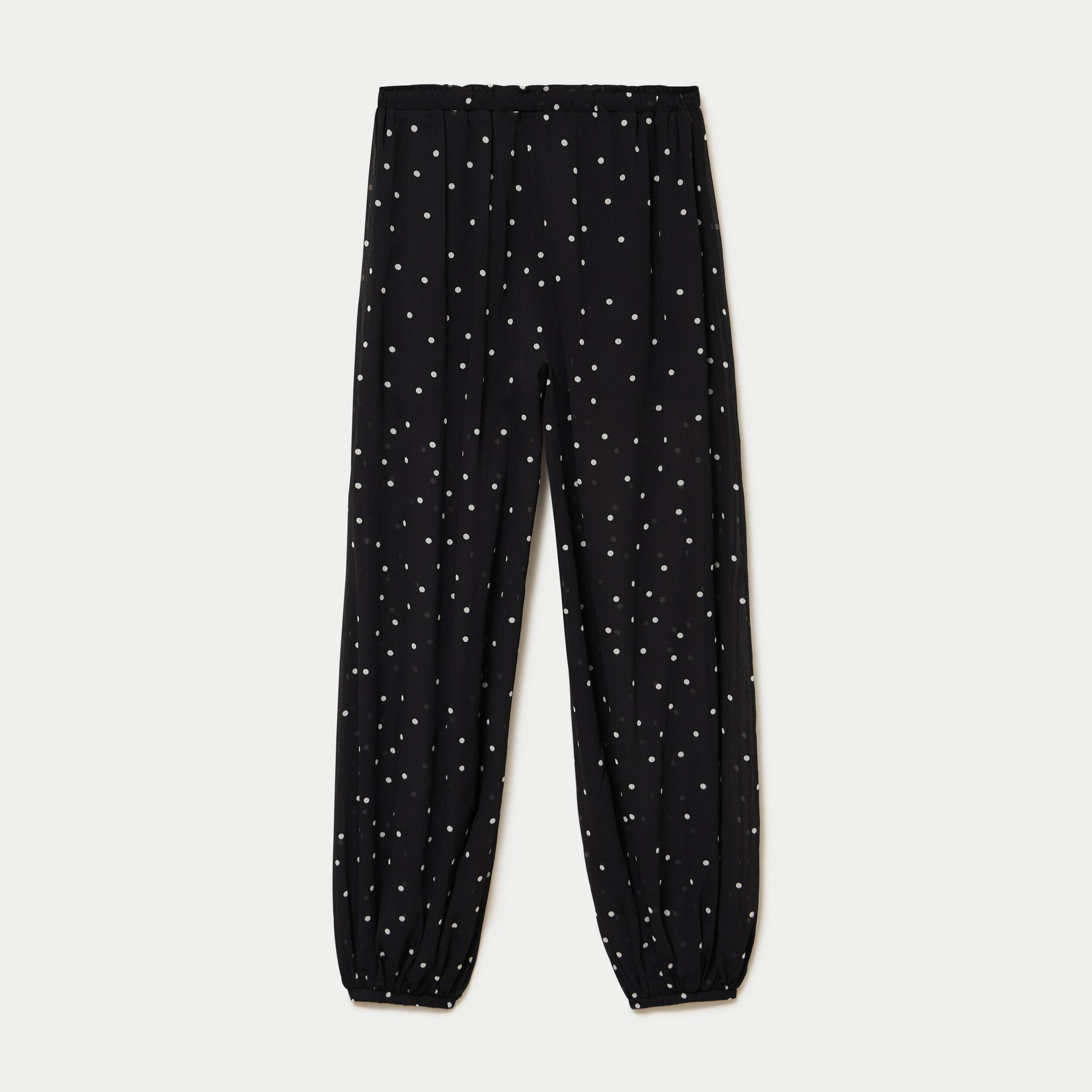 Pantalon bouffant taille standard noir femme