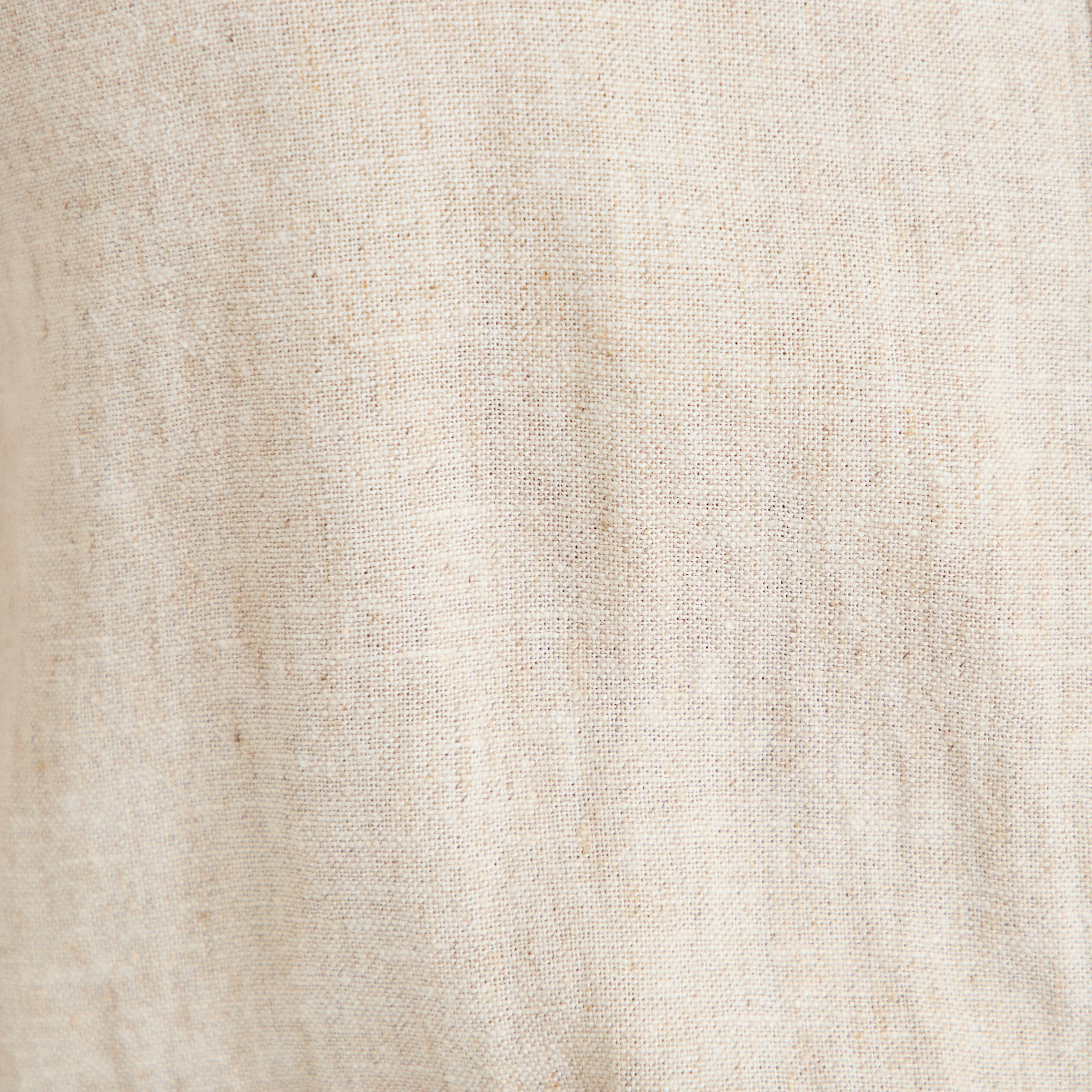 Robe &eacute;vas&eacute;e 3/4 col chemise ceinture beige femme