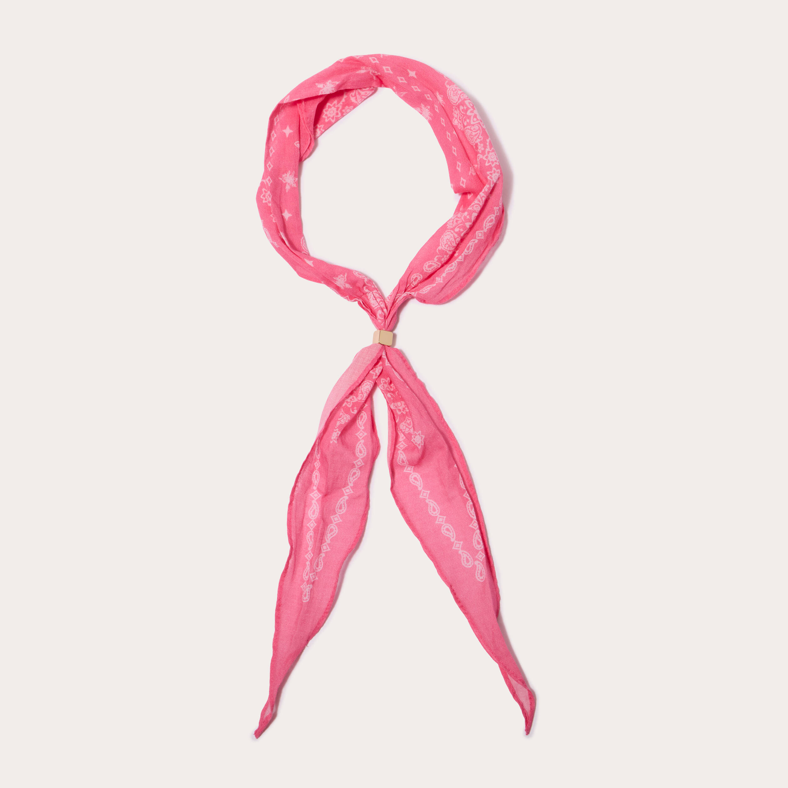 Foulard rose clair femme