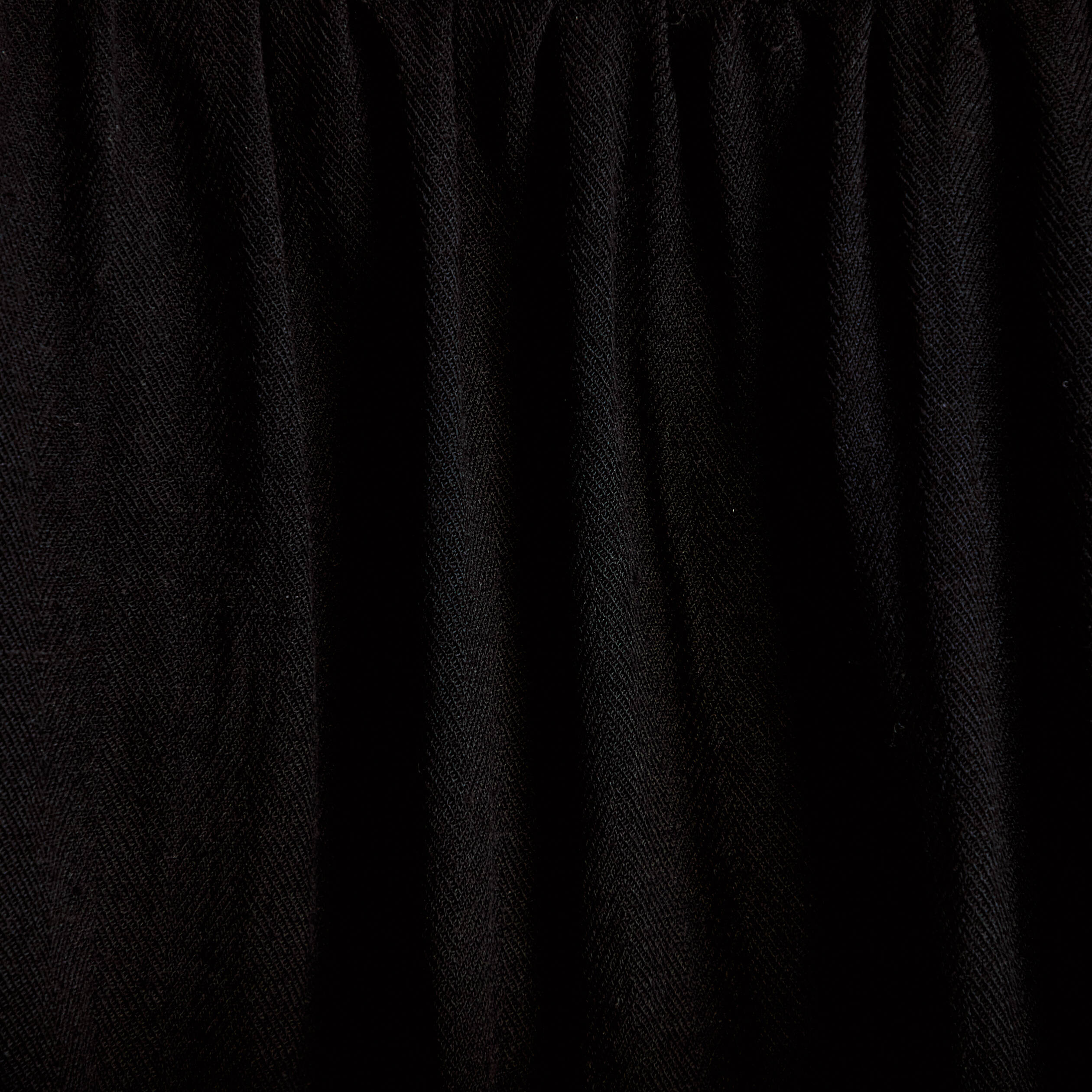 Blouse ample col v manches courtes noir femme