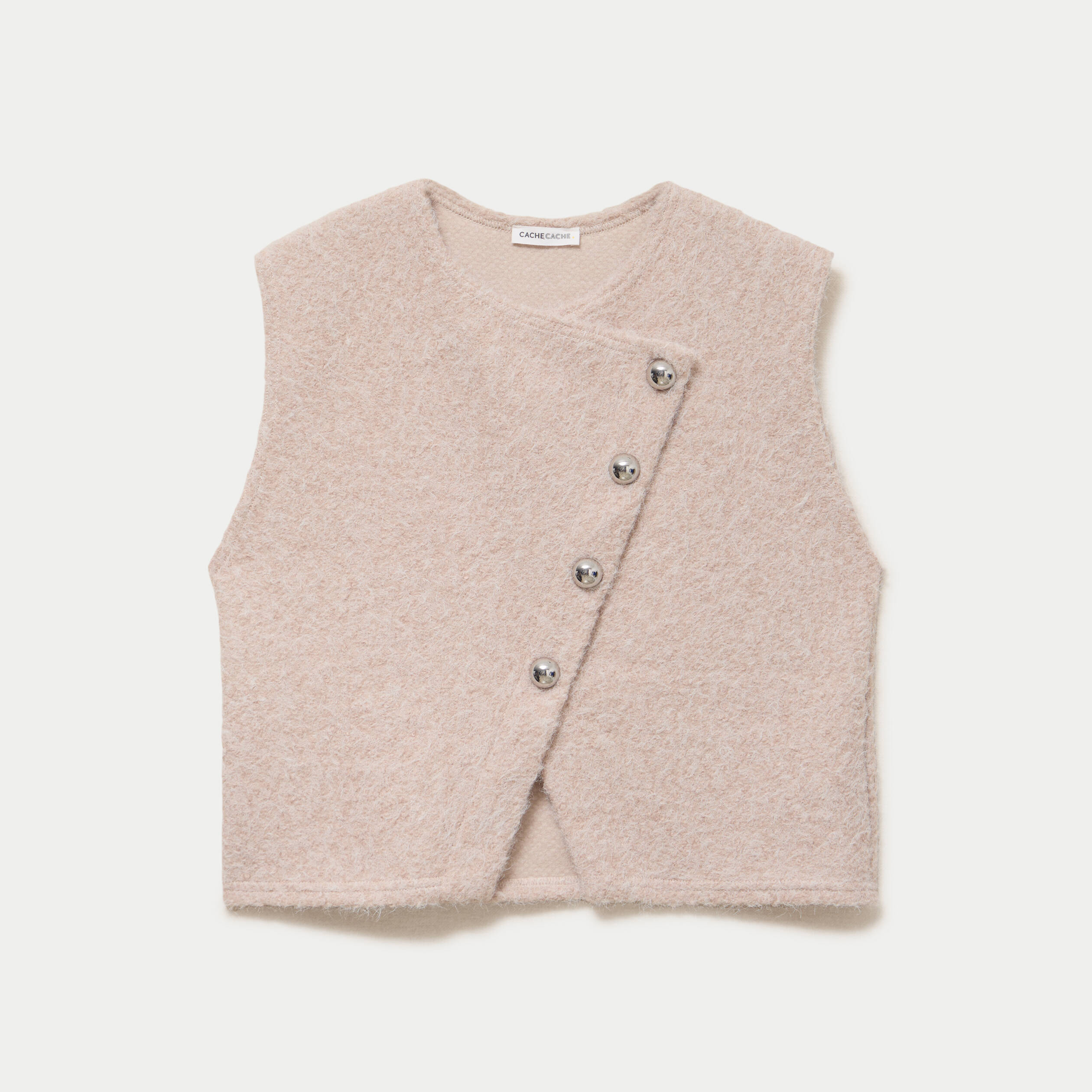 Gilet sans manches sable femme