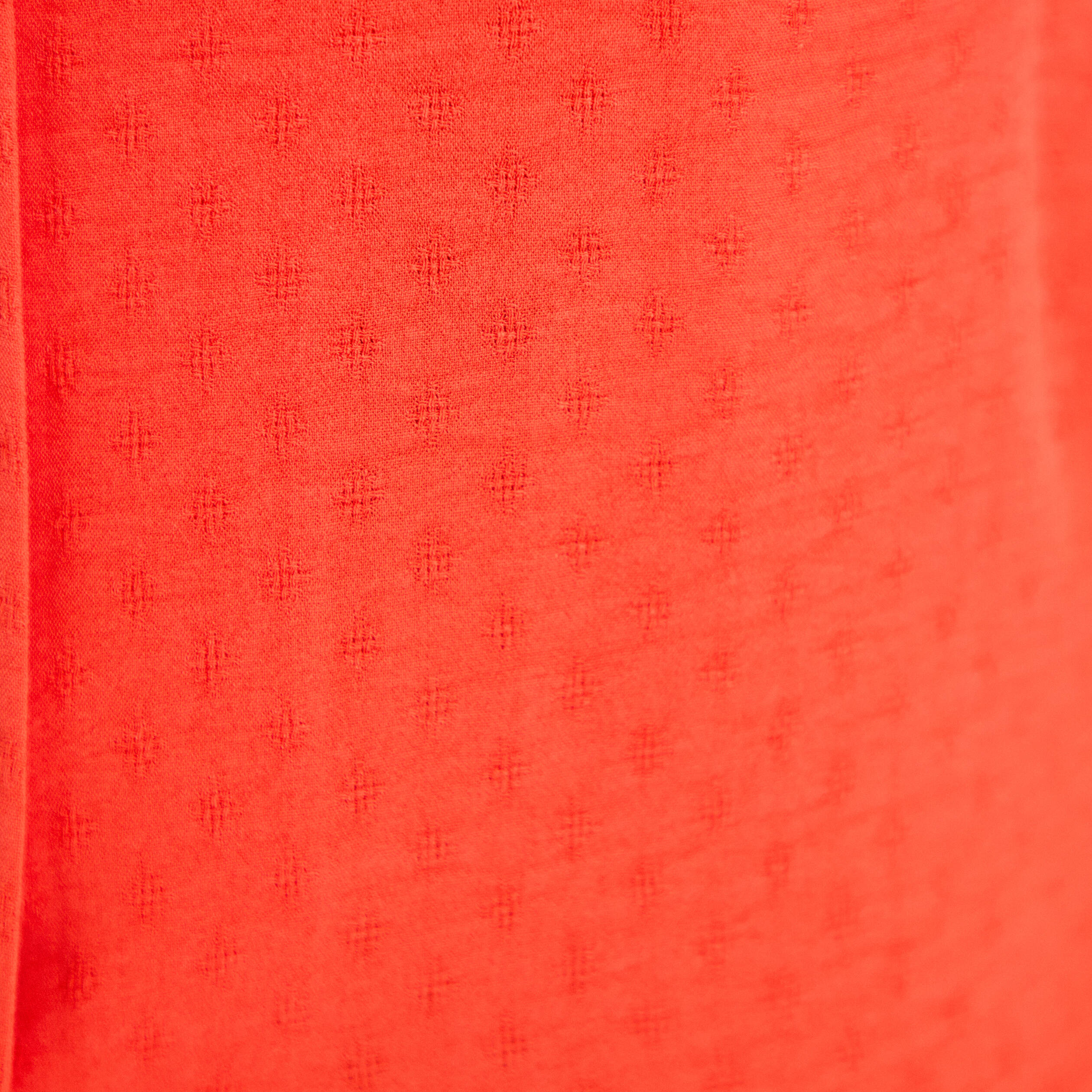 Blouse manches courtes orange fonc&eacute; femme