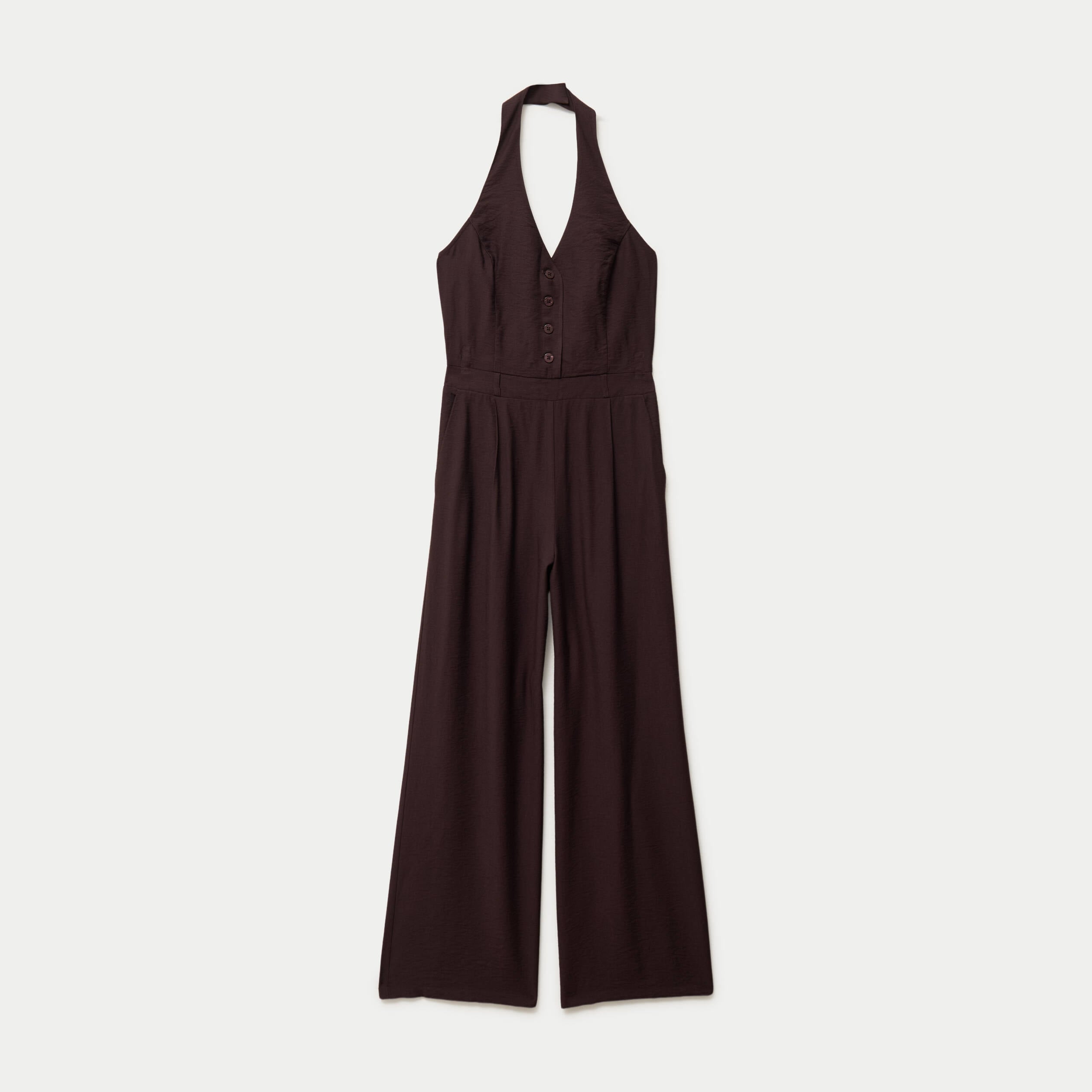 Combinaison dos nu marron fonc&eacute; femme