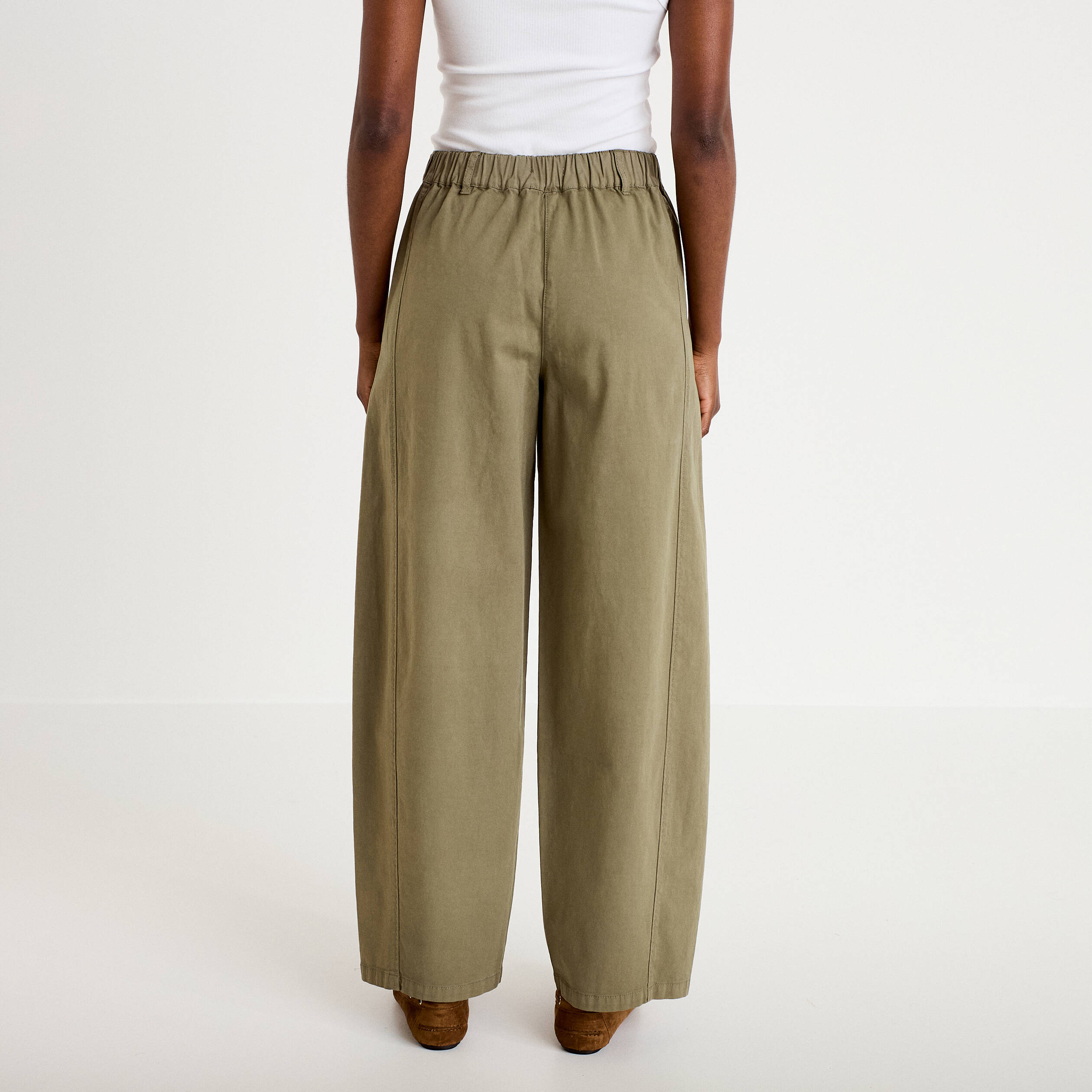 Pantalon vert kaki femme