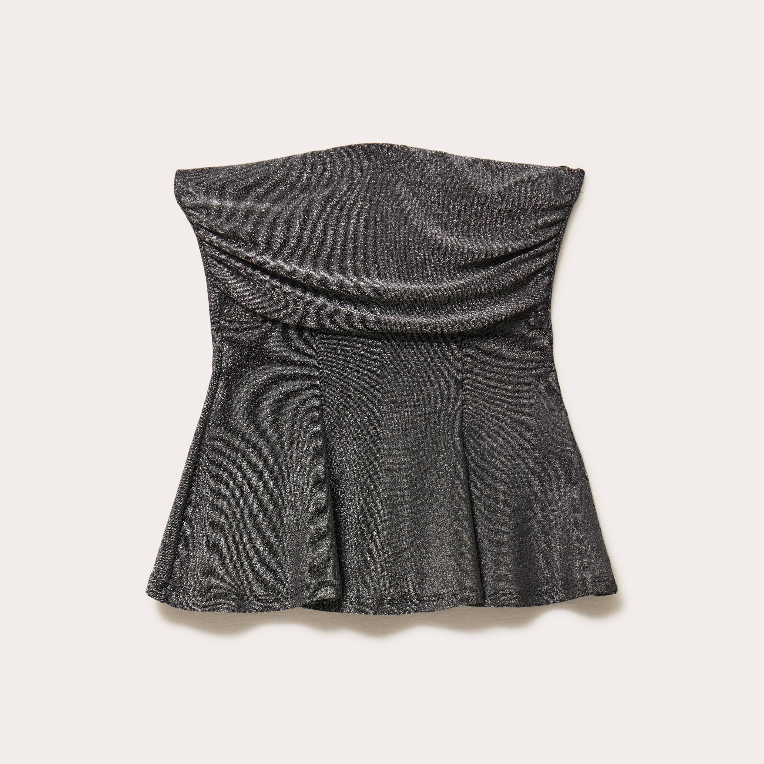 Bustier sans manches couleur argent femme