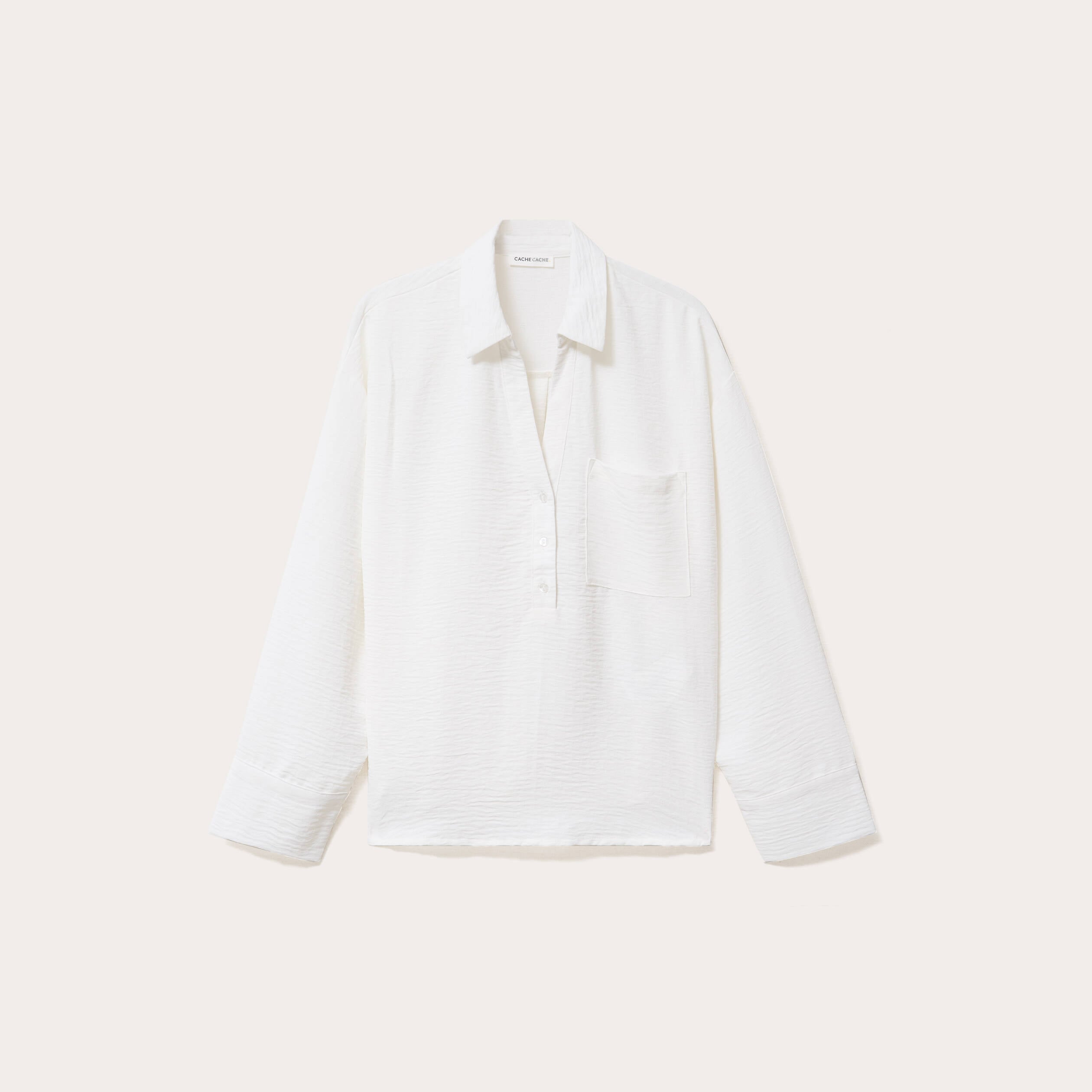 Vareuse manches longues ecru femme