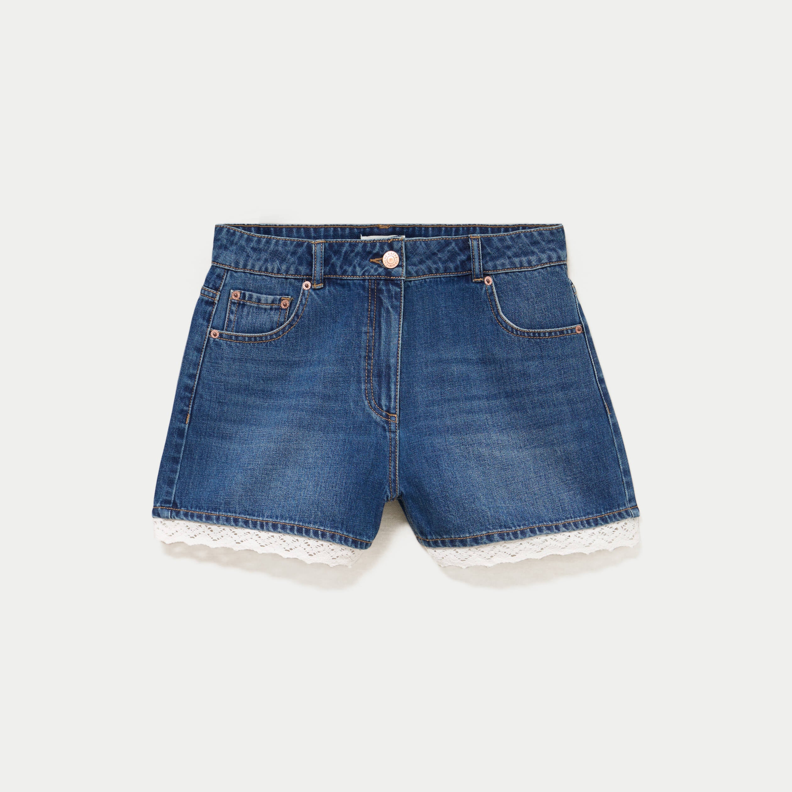 Short en jean denim stone femme