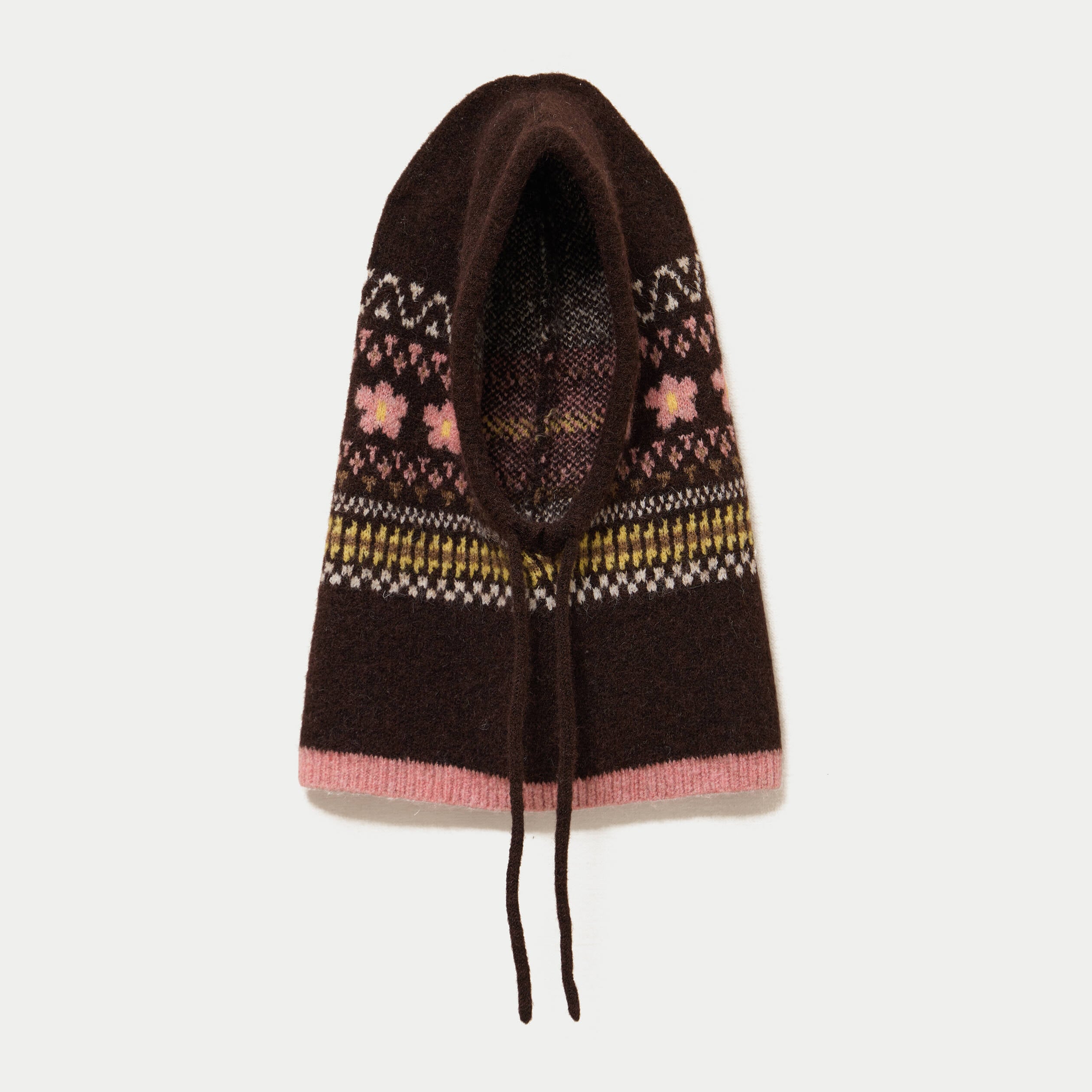 Cagoule marron fonc&eacute; femme