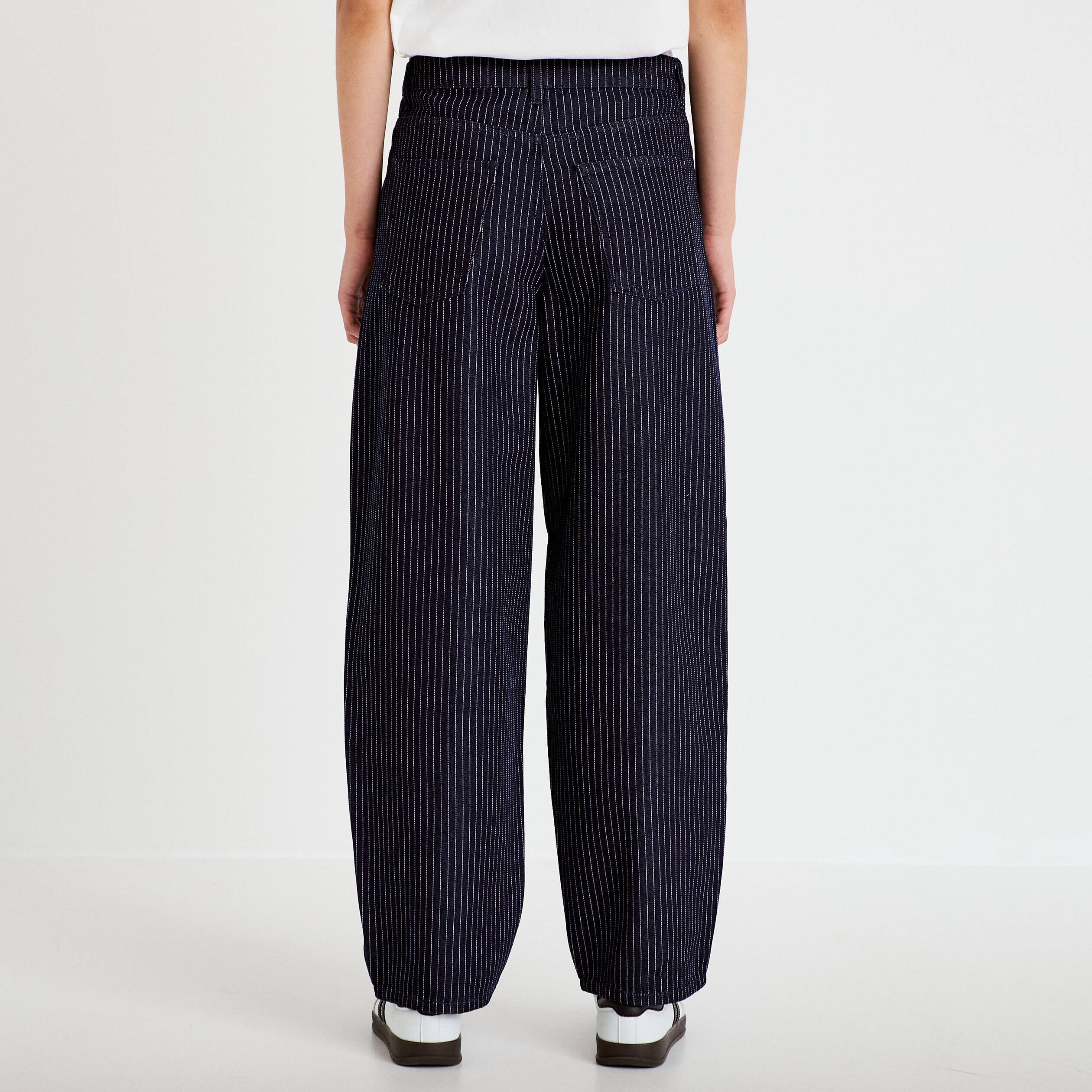 Jean mom denim brut femme