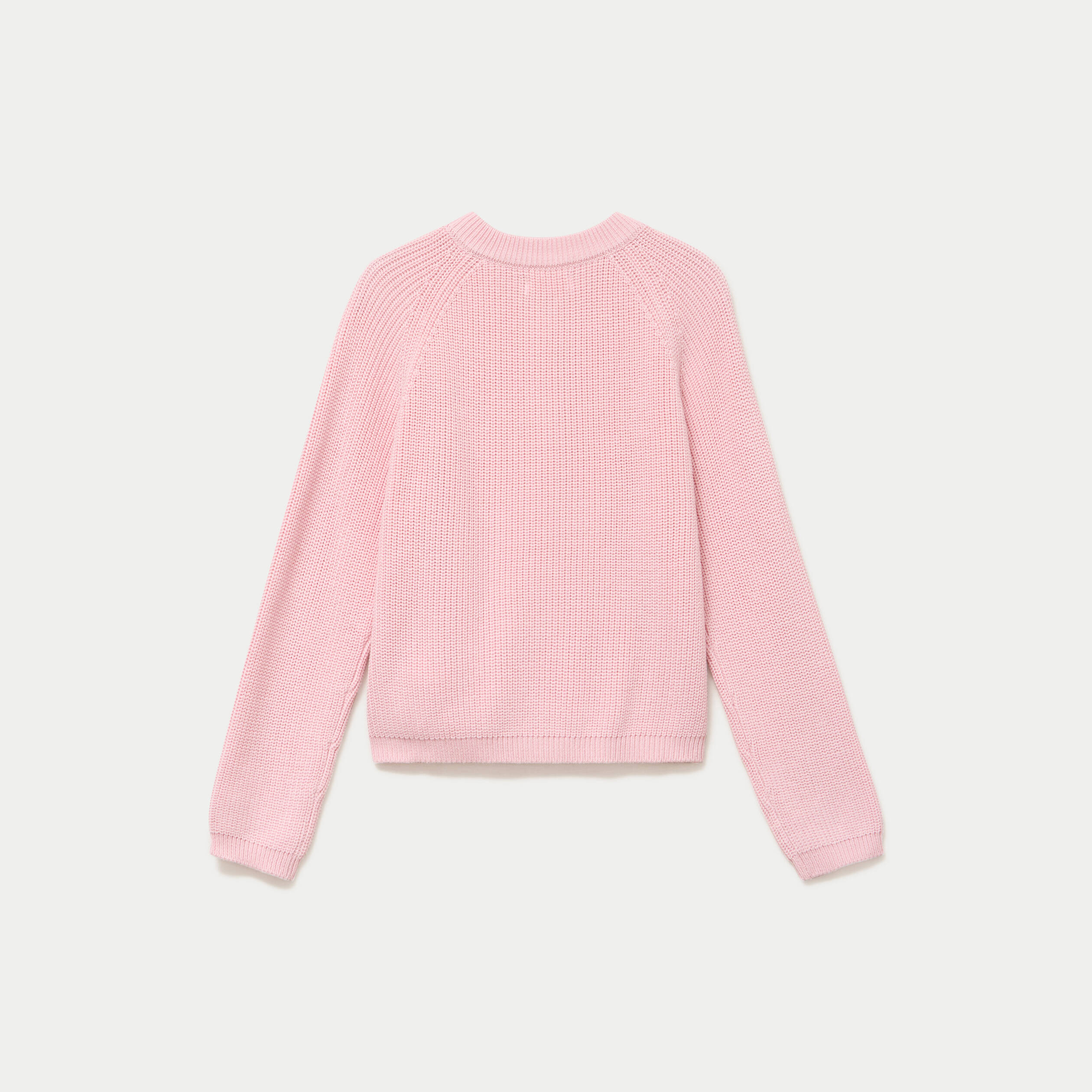 Gilet manches longues rose clair femme
