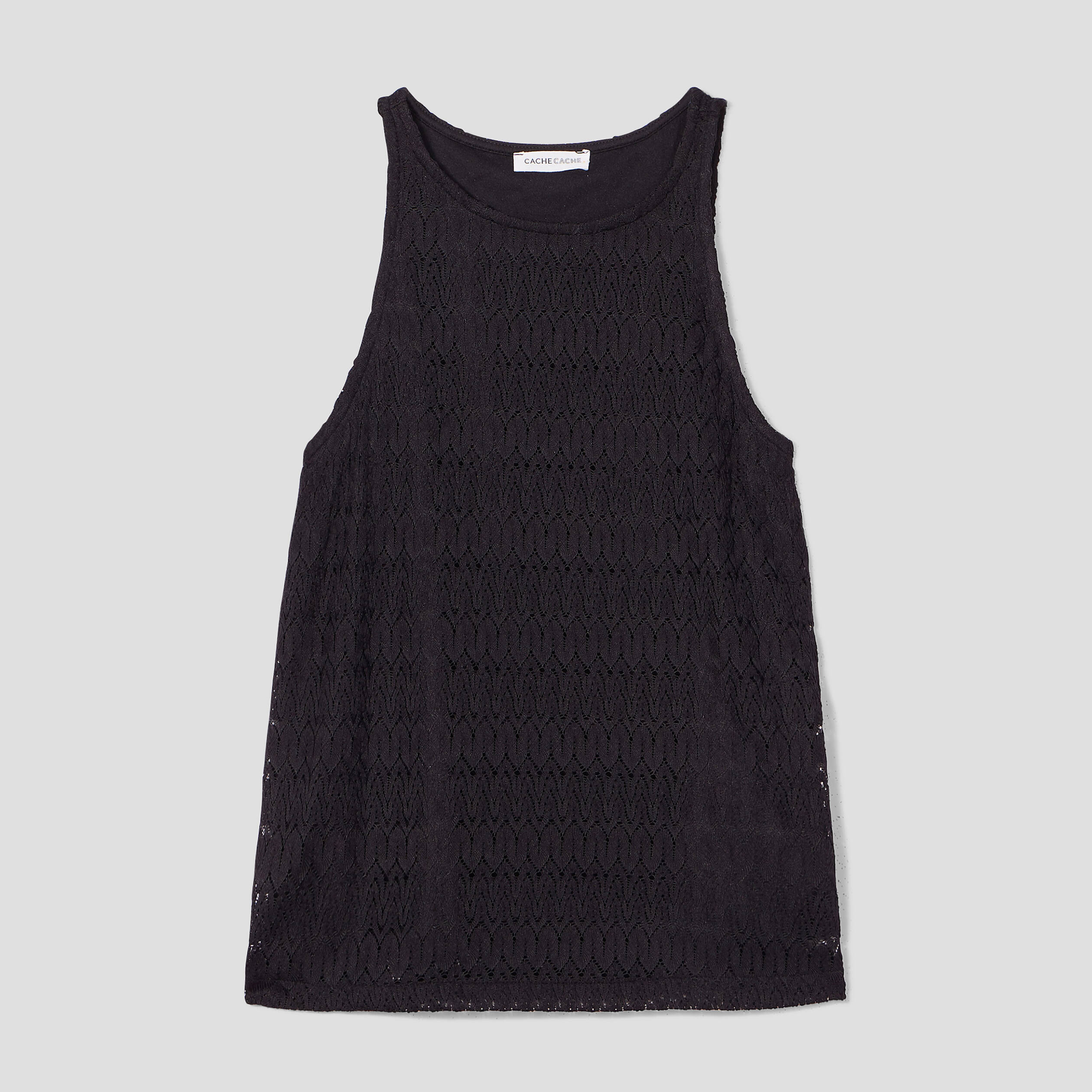 D&eacute;bardeur doublure dentelle noir femme