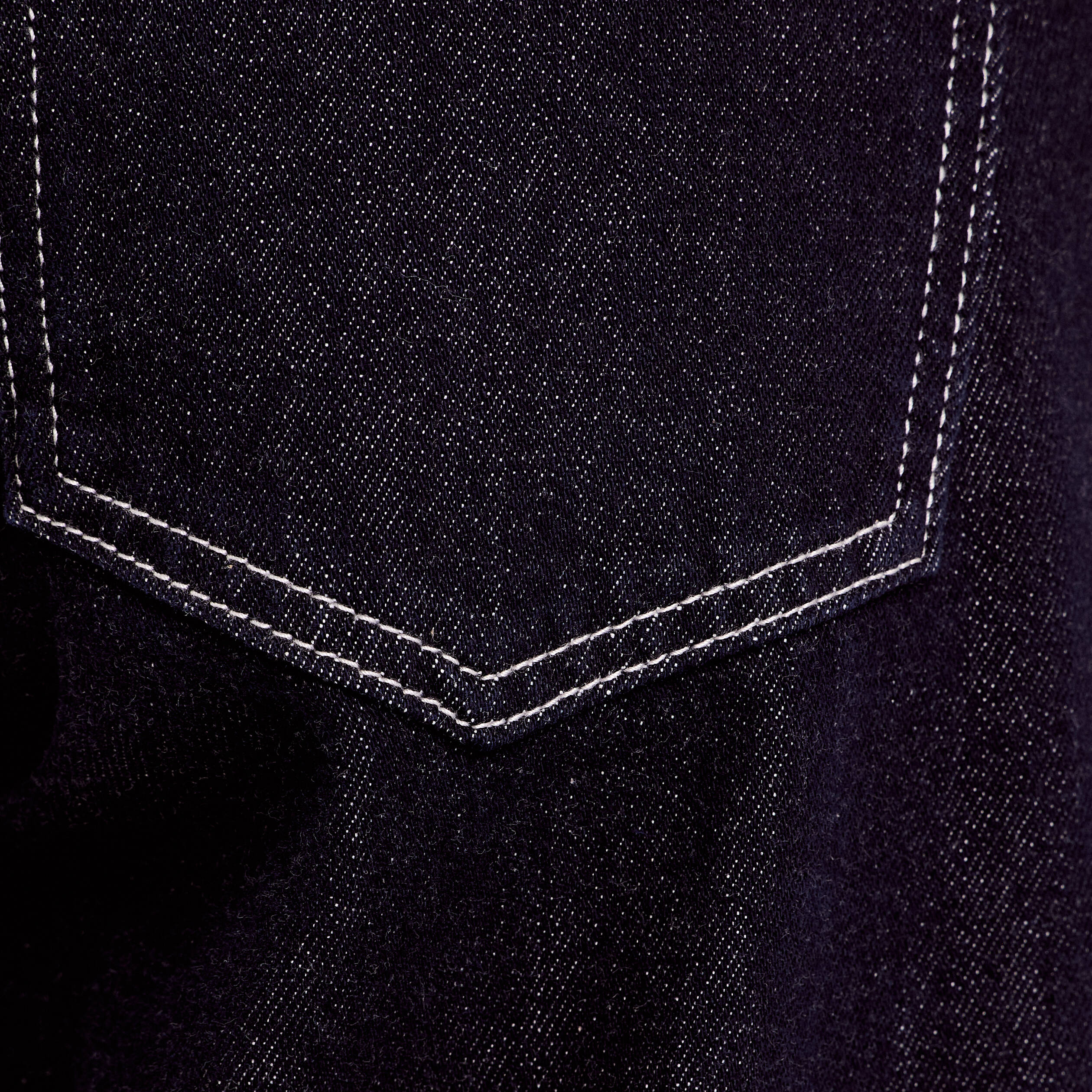 Jean wide leg taille standard denim brut femme