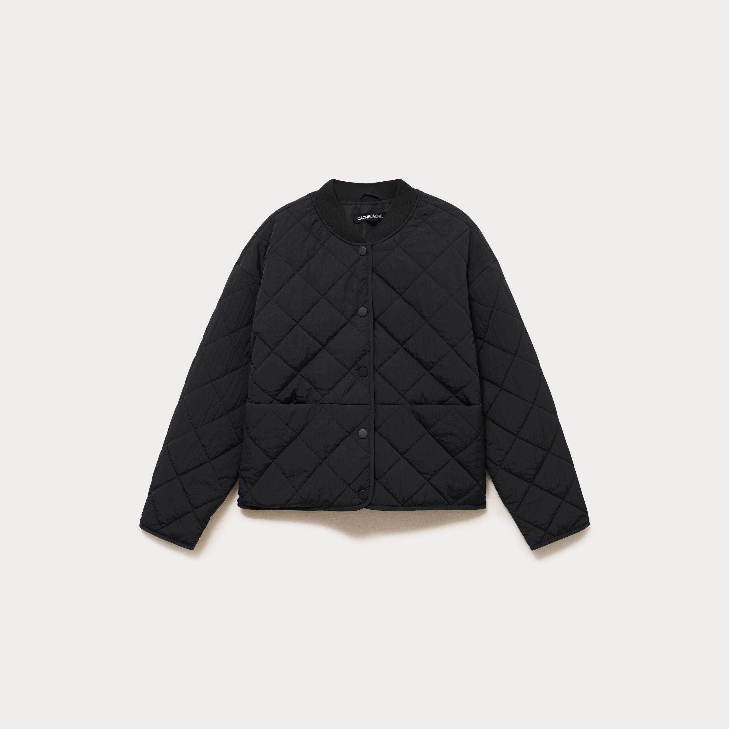 Veste matelass&eacute;e noir femme