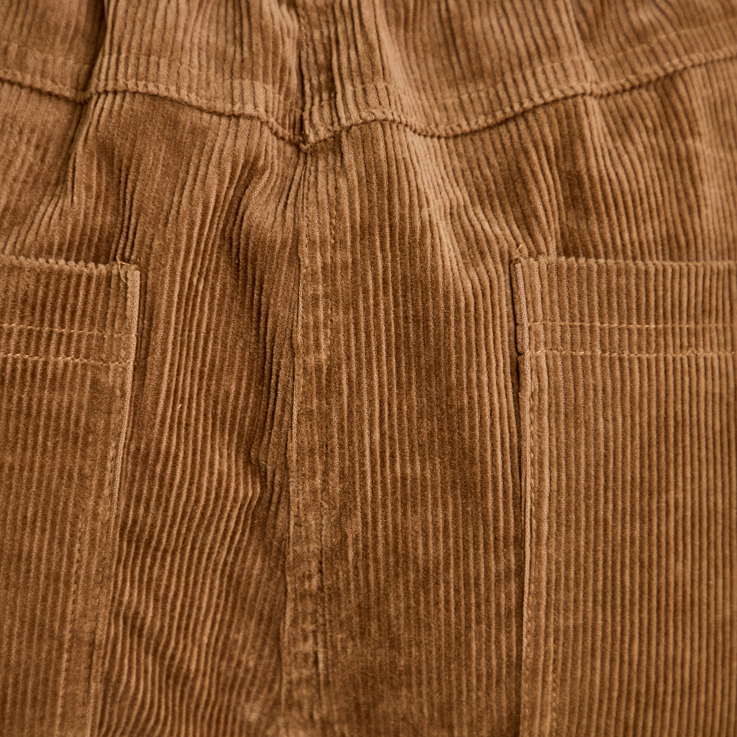 Pantalon barrel ceinture amovible taupe femme