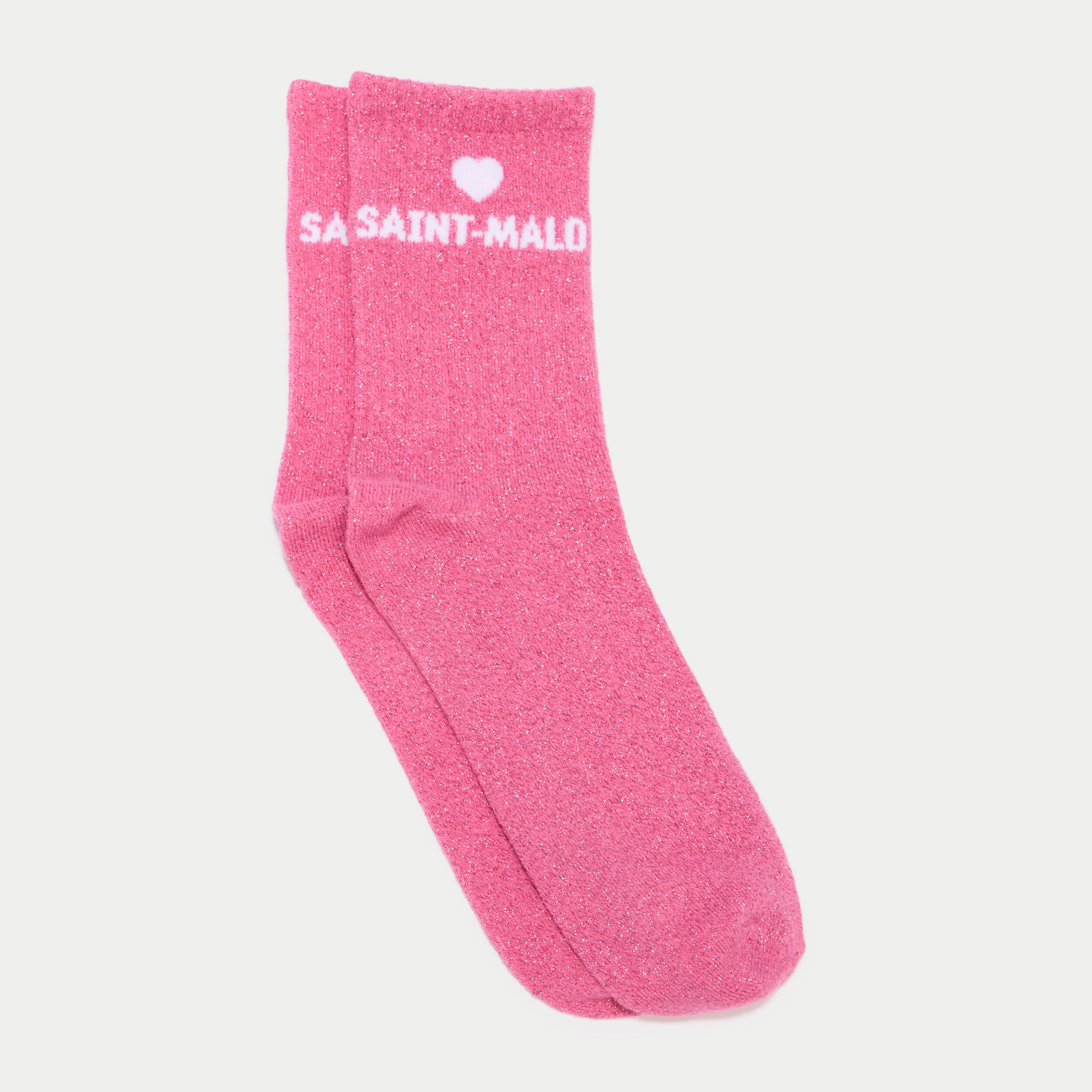 Lot 2 paires de chaussettes rose fushia femme
