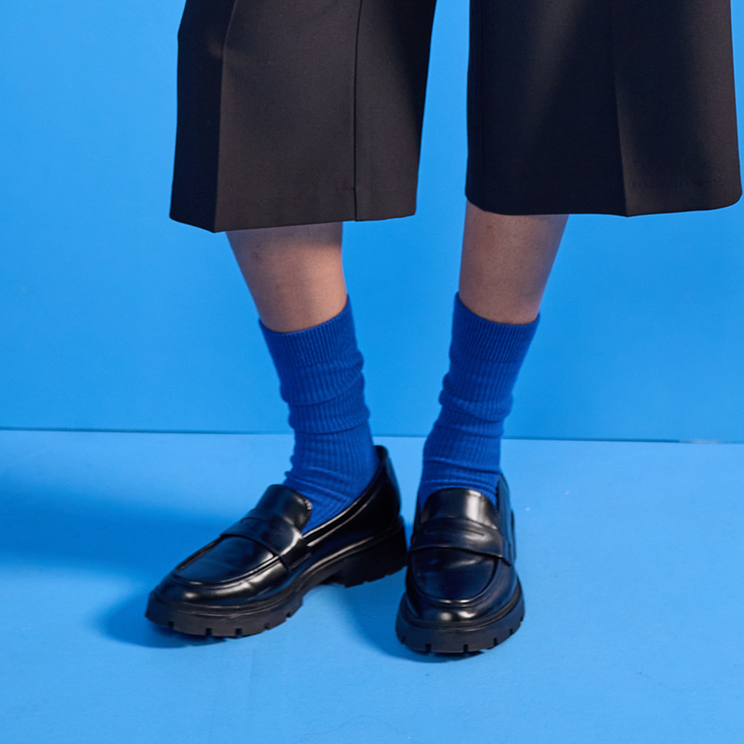 Mocassins noir femme