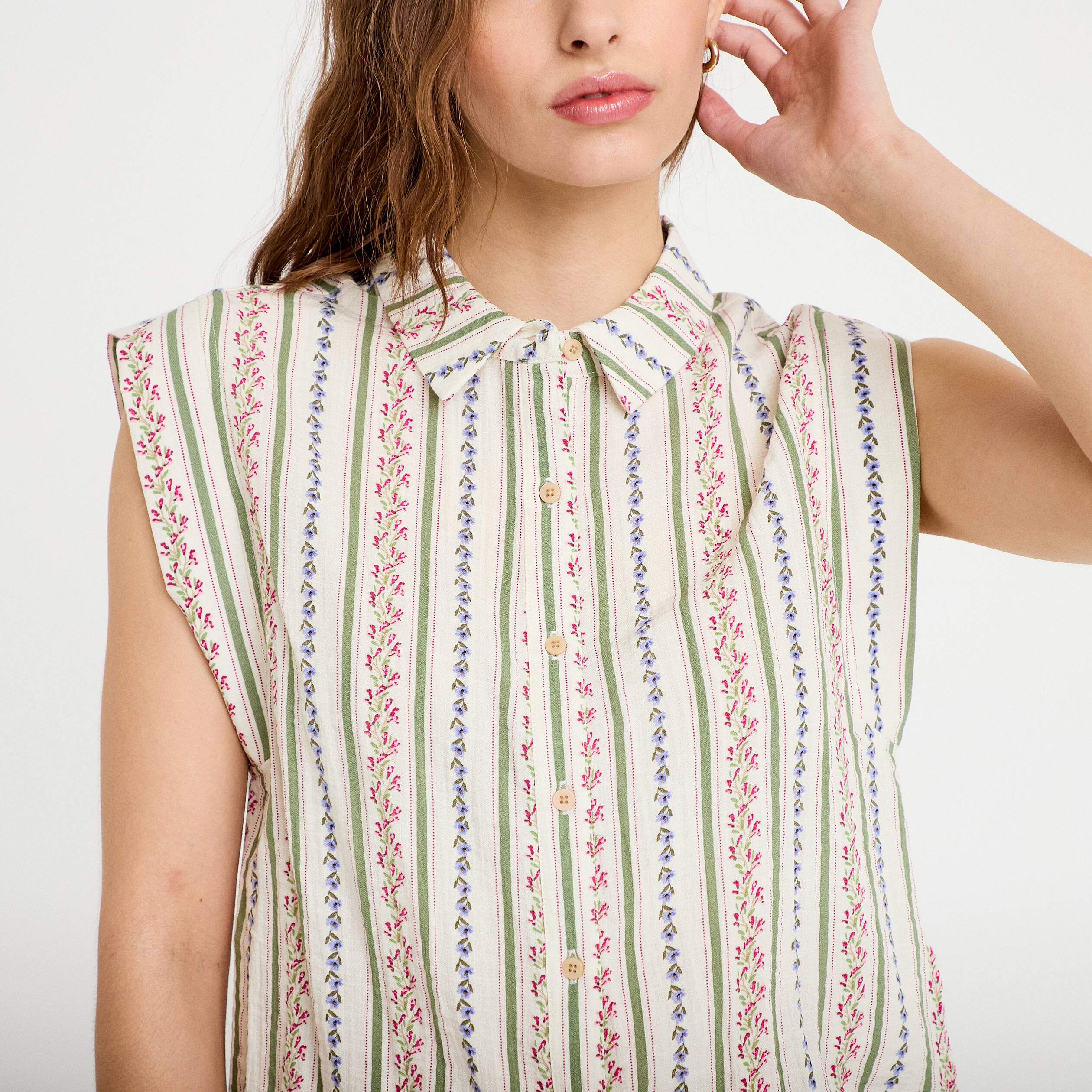 Chemise beige femme