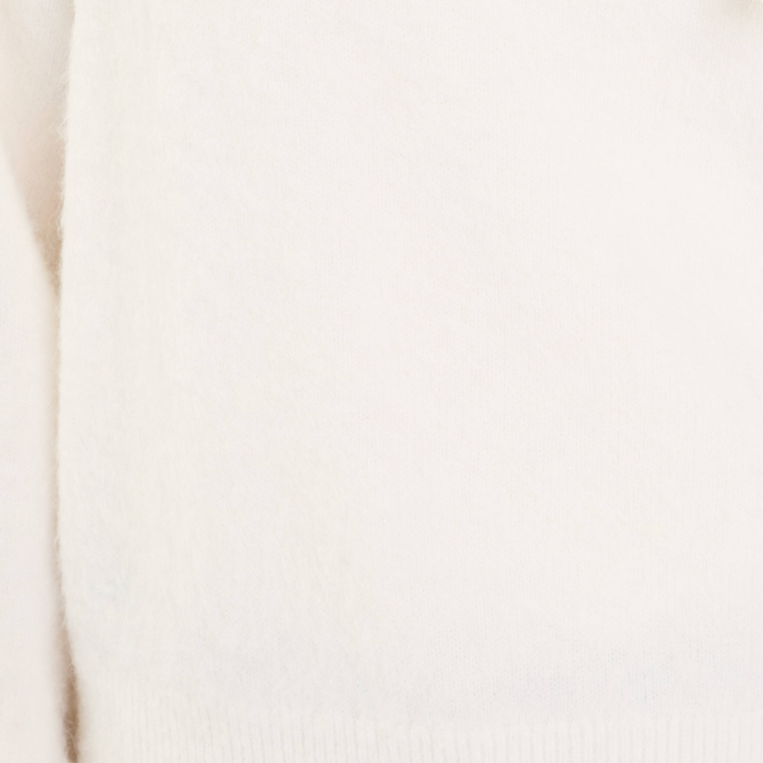 Pull oversize col avec noeud ecru femme