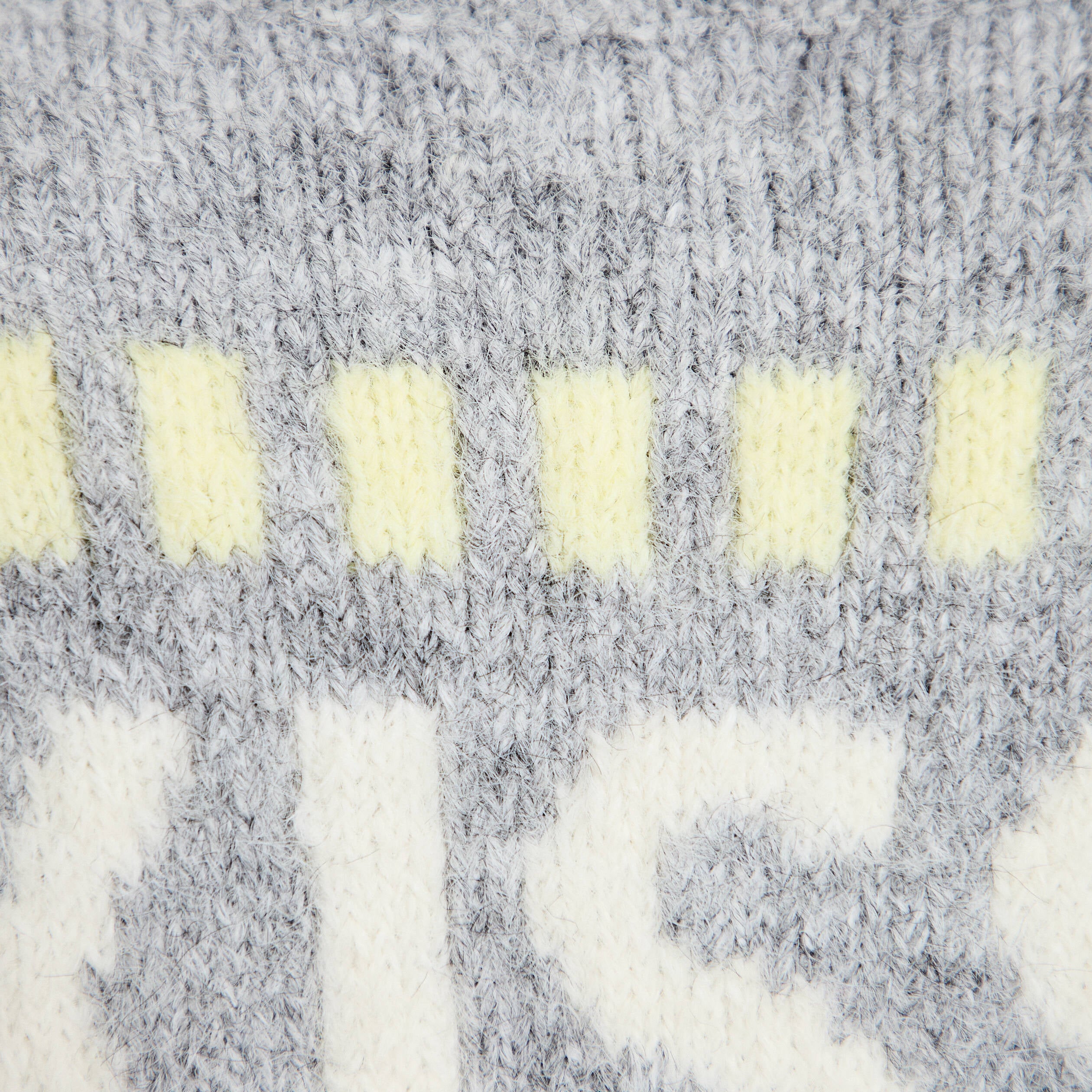 Pull oversize col rond manches longues gris clair femme