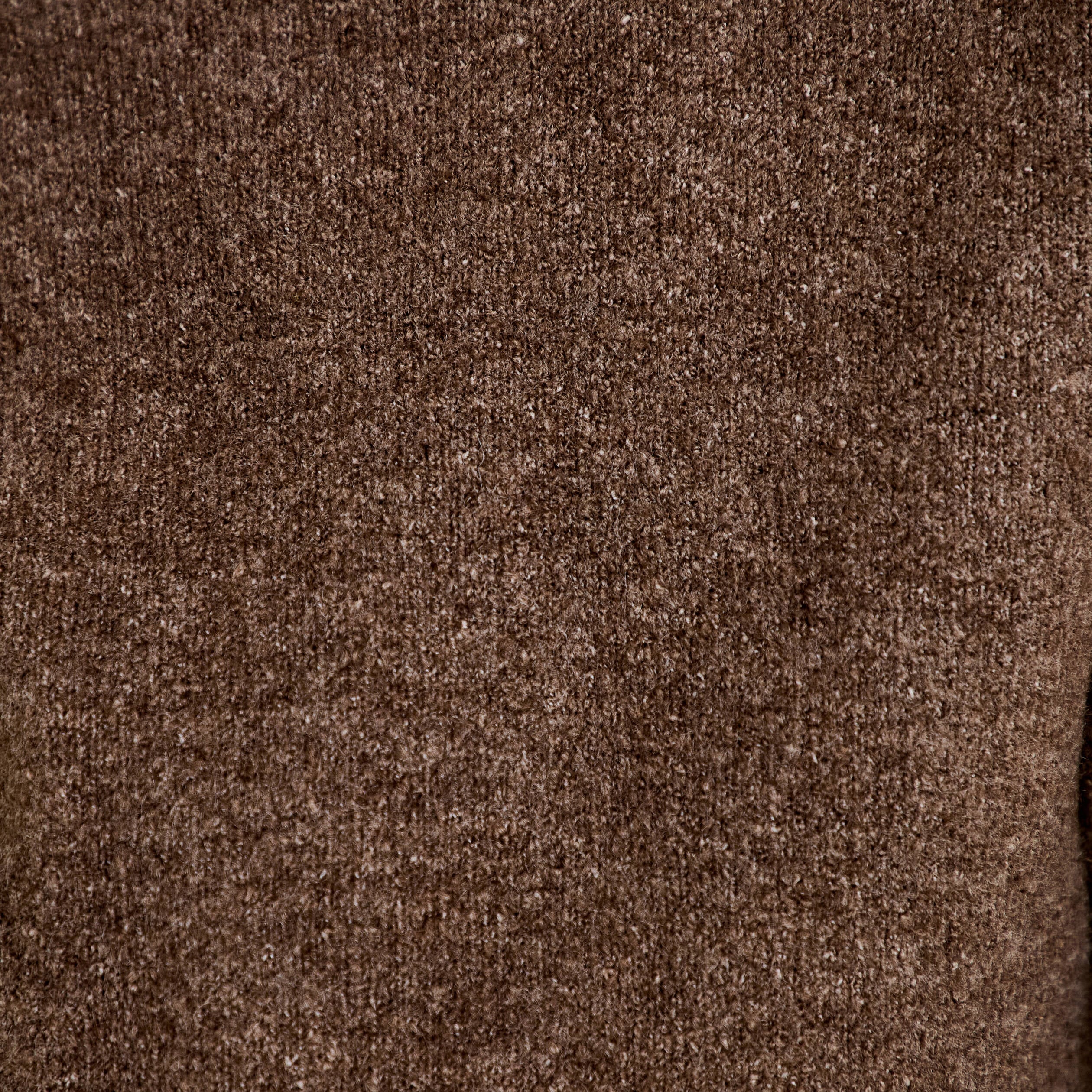 Pull manches longues marron fonc&eacute; femme