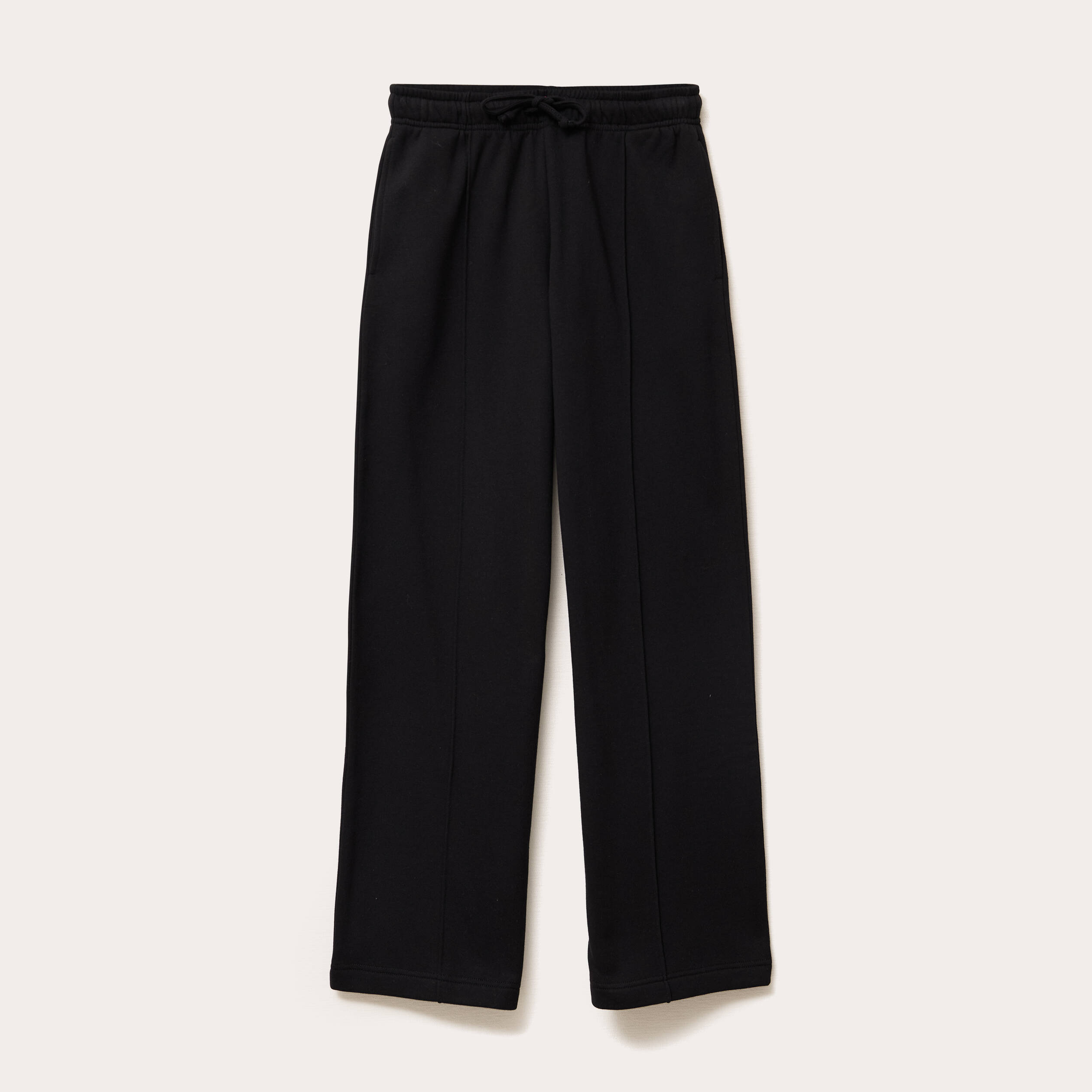 Pantalon large style jogging noir femme