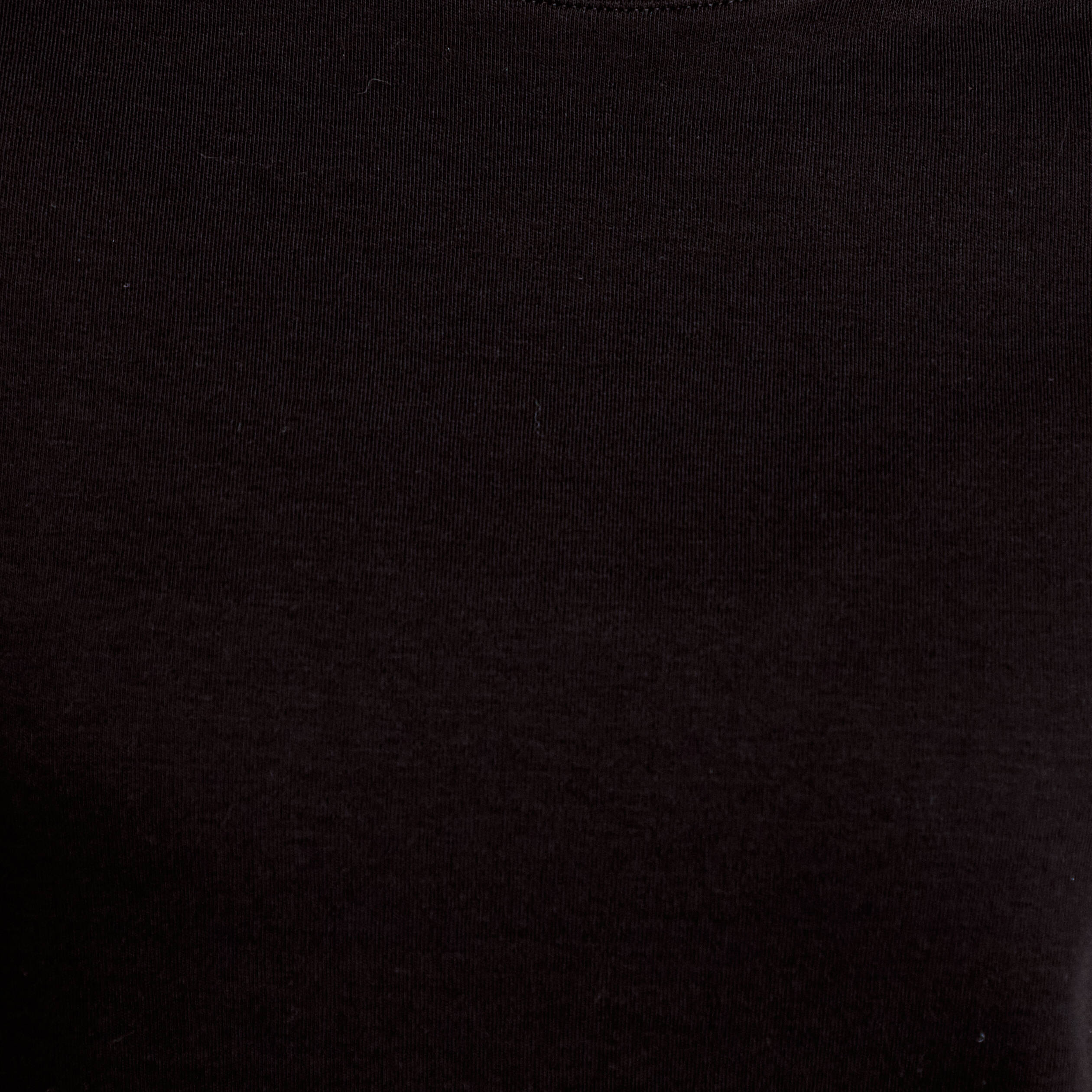 T-shirt col rond manches courtes noir femme