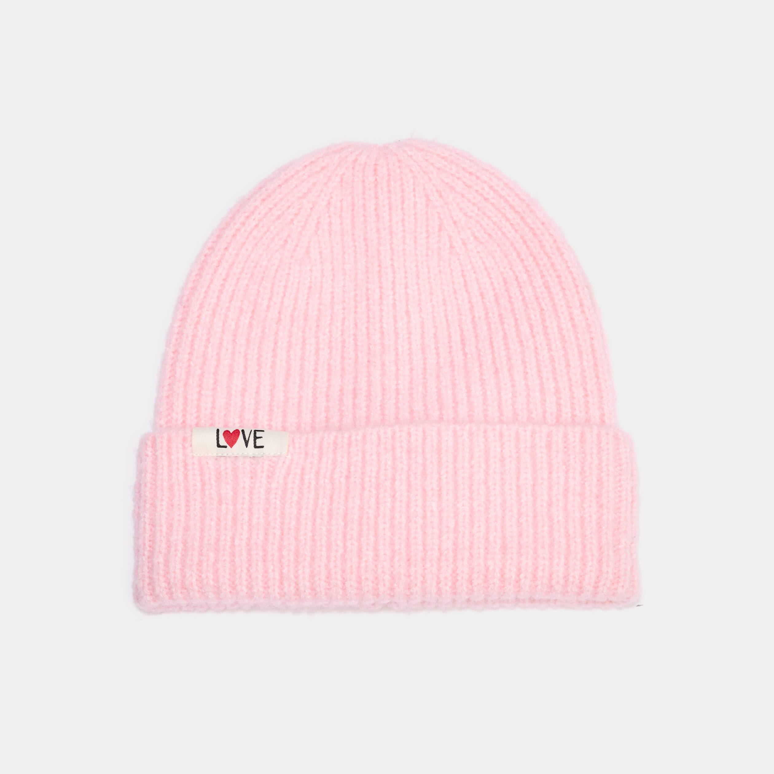 Bonnet rose clair femme