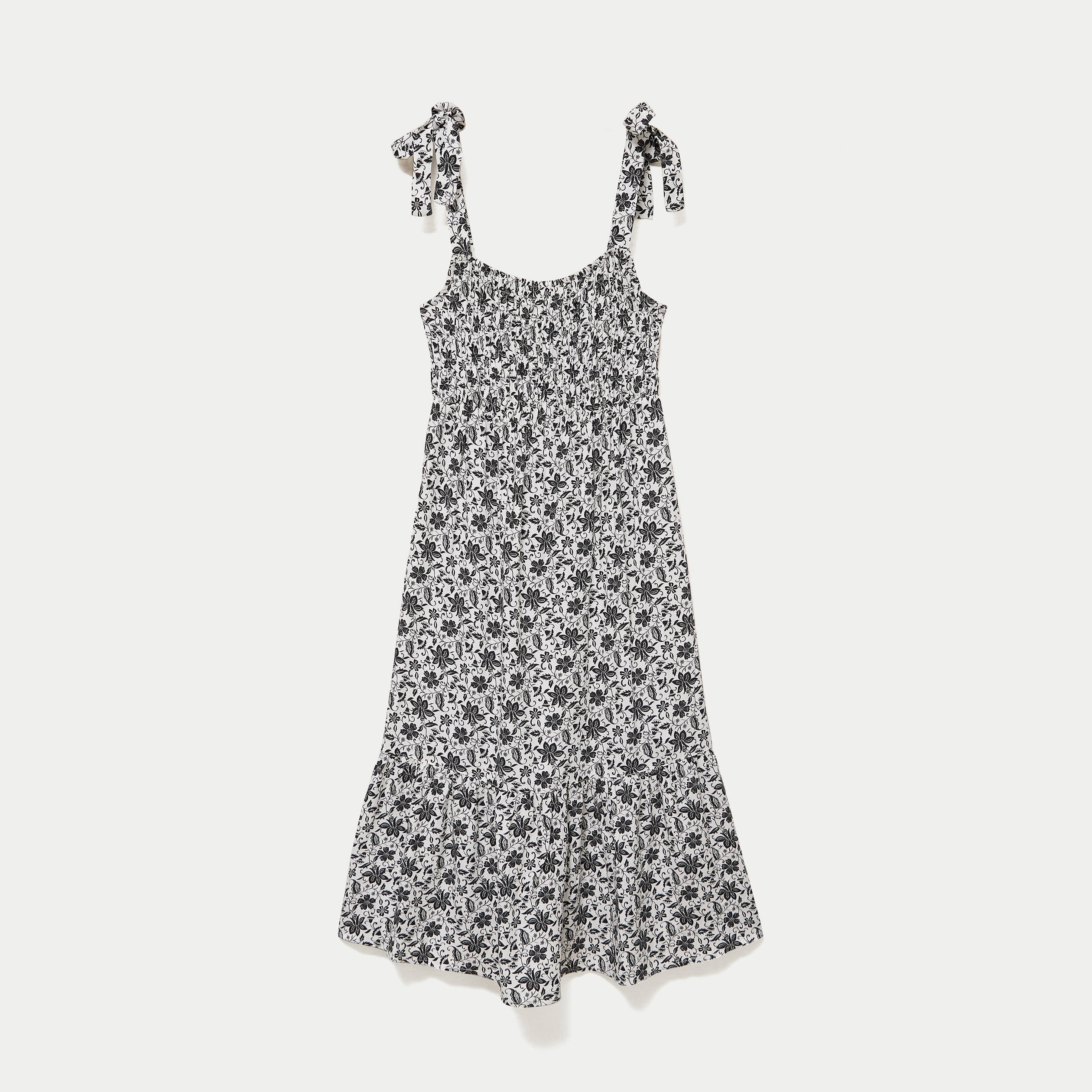 Robe longue &eacute;vas&eacute;e col carr&eacute; noir femme