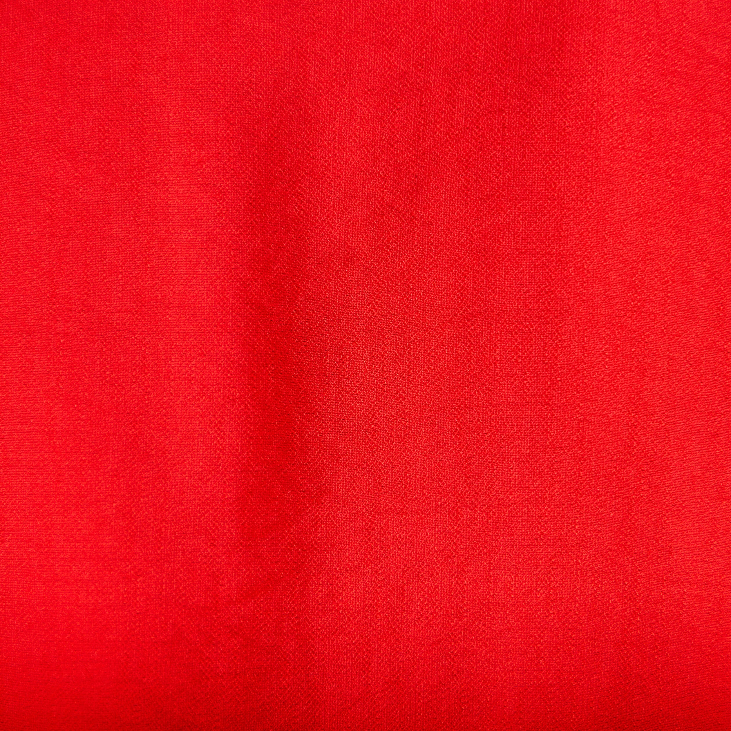 Chemise droite manches courtes rouge femme