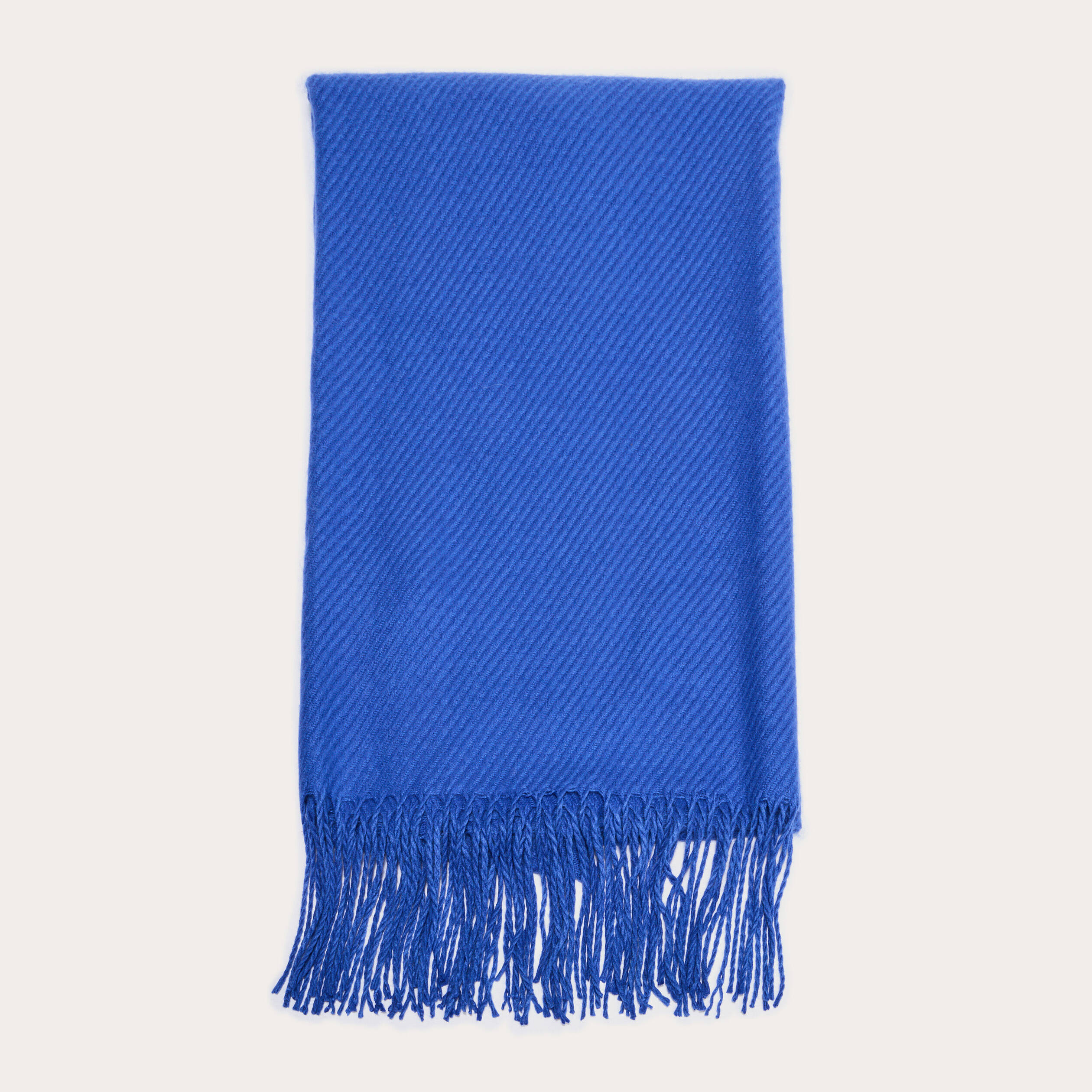 &Eacute;charpe &agrave; franges bleu electrique femme