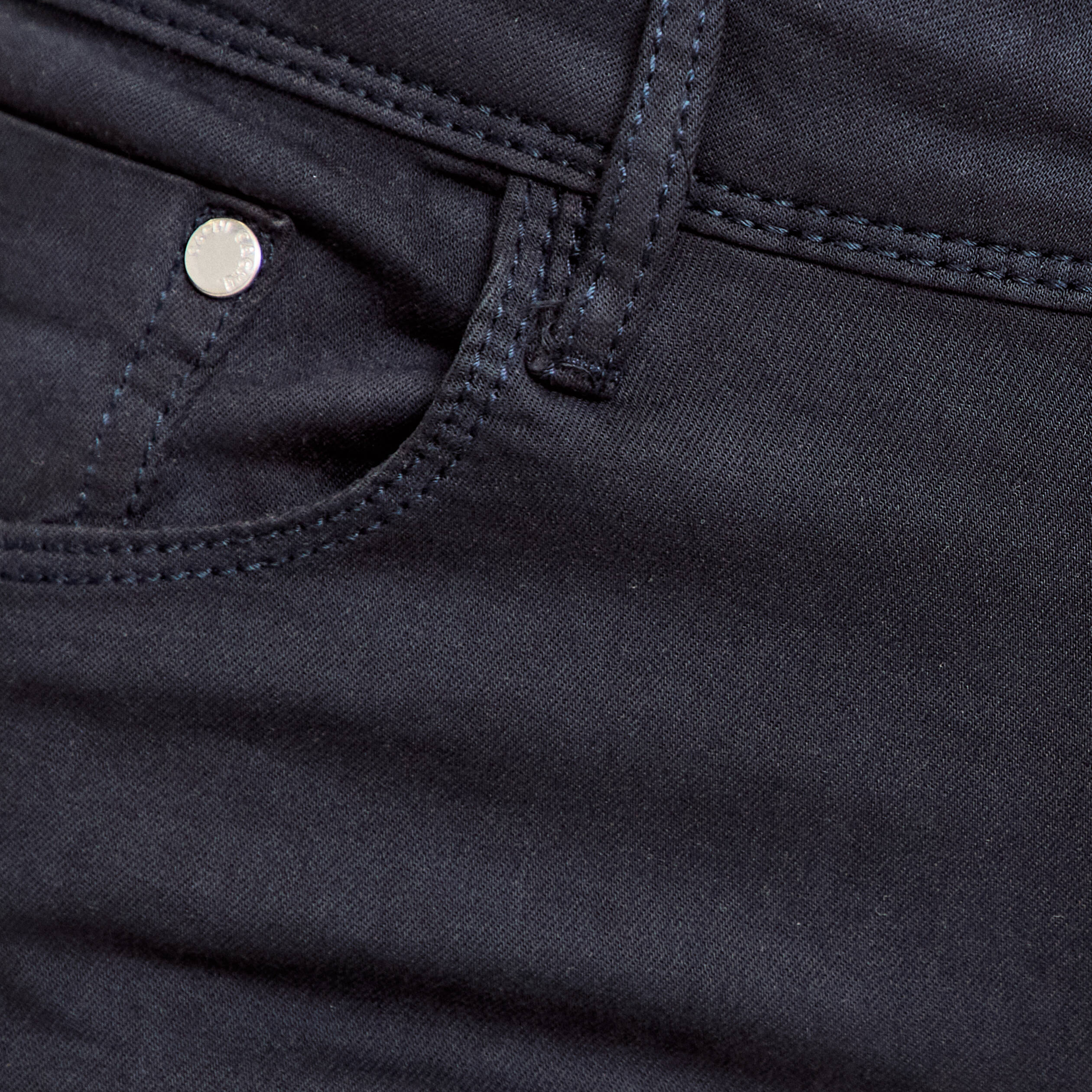 Jeans slim 5 poches bleu marine femme