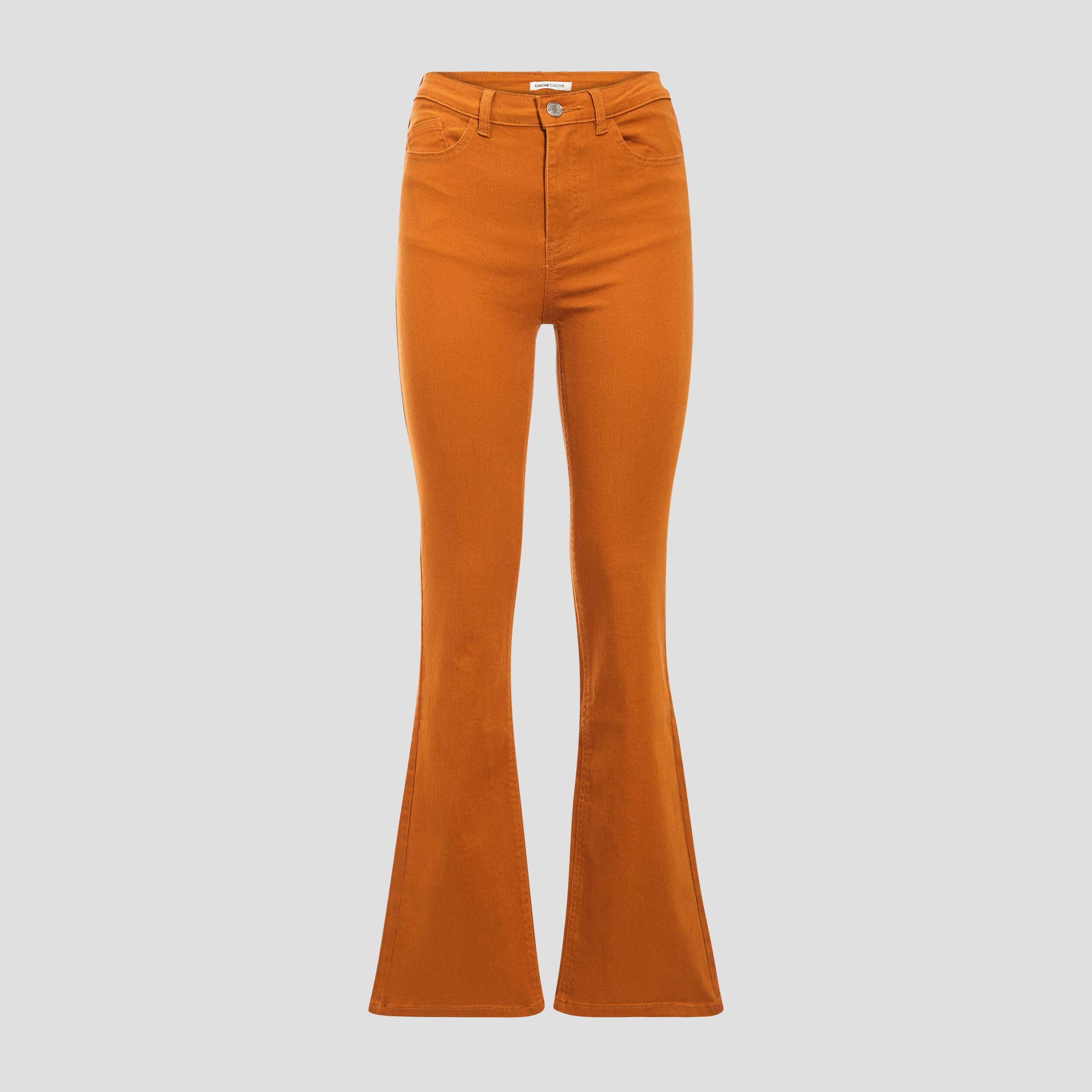 Jeans Camel Taille Haute Cappopera - Taille 40 - Droit En Coton Mélangé - Neuf Avec étiquettes