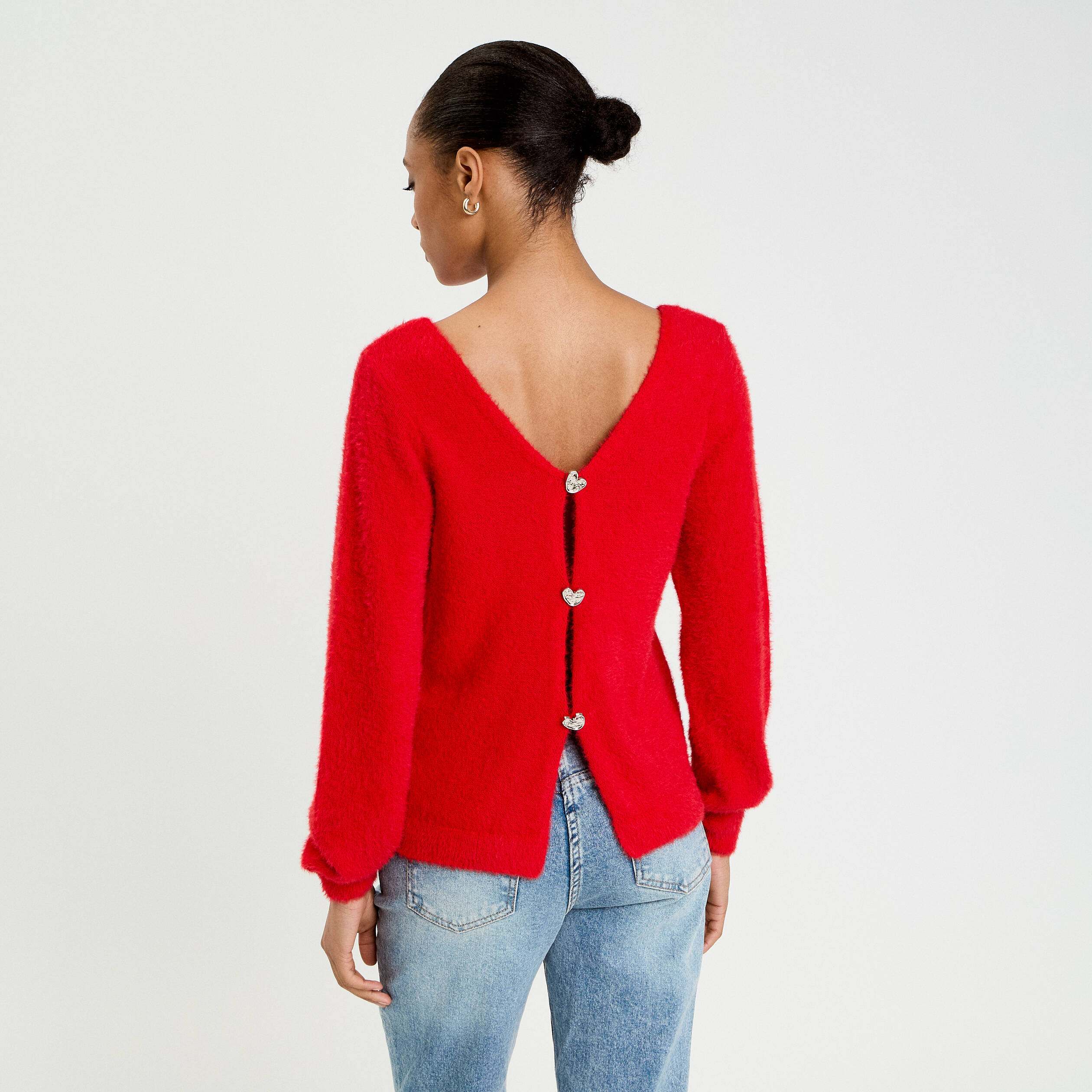Pull Femme En Angora Rouge - Taille M Ou L Au Choix, Marque Beauty Of Oasis, Neuf Avec étiquette