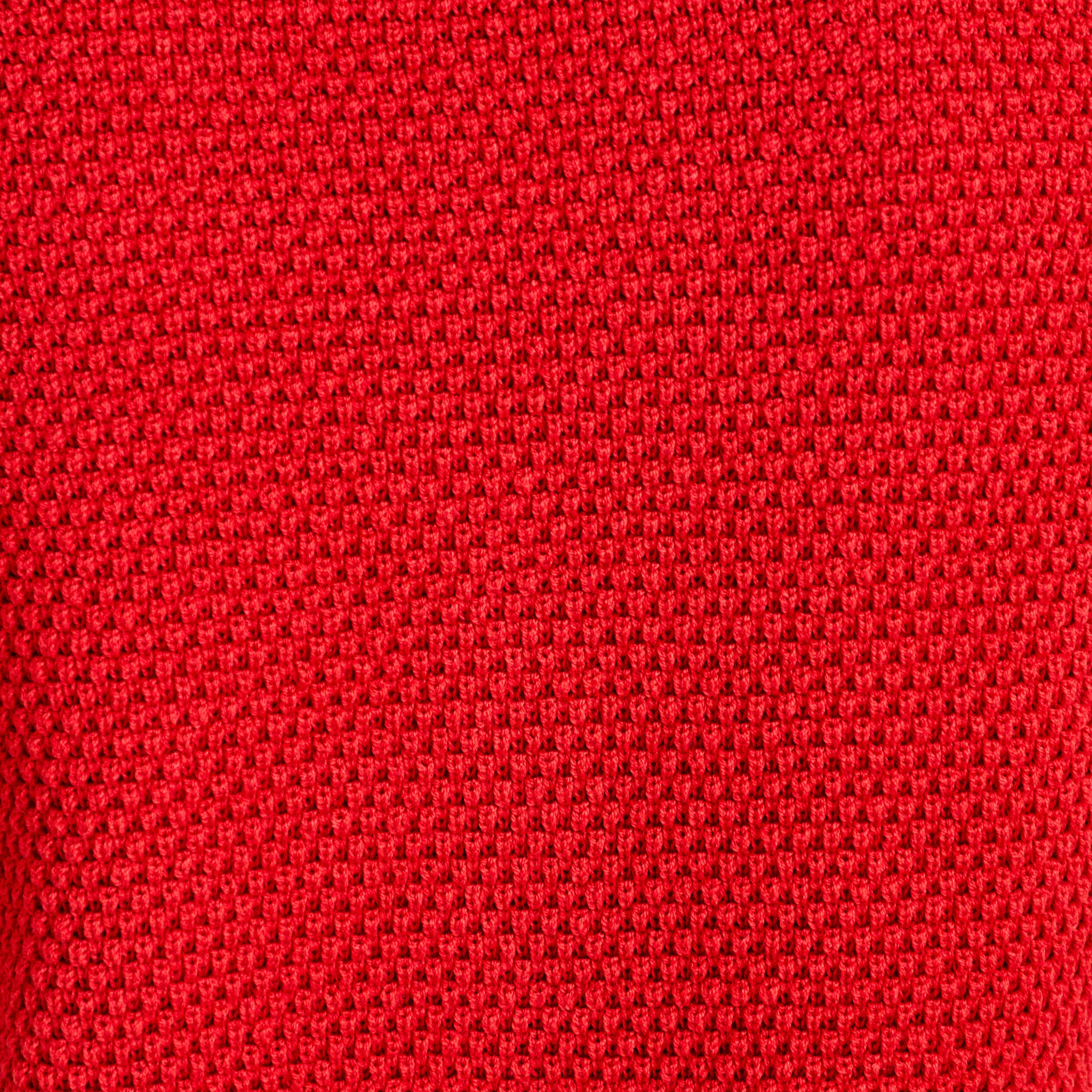Gilet col v manches courtes rouge femme