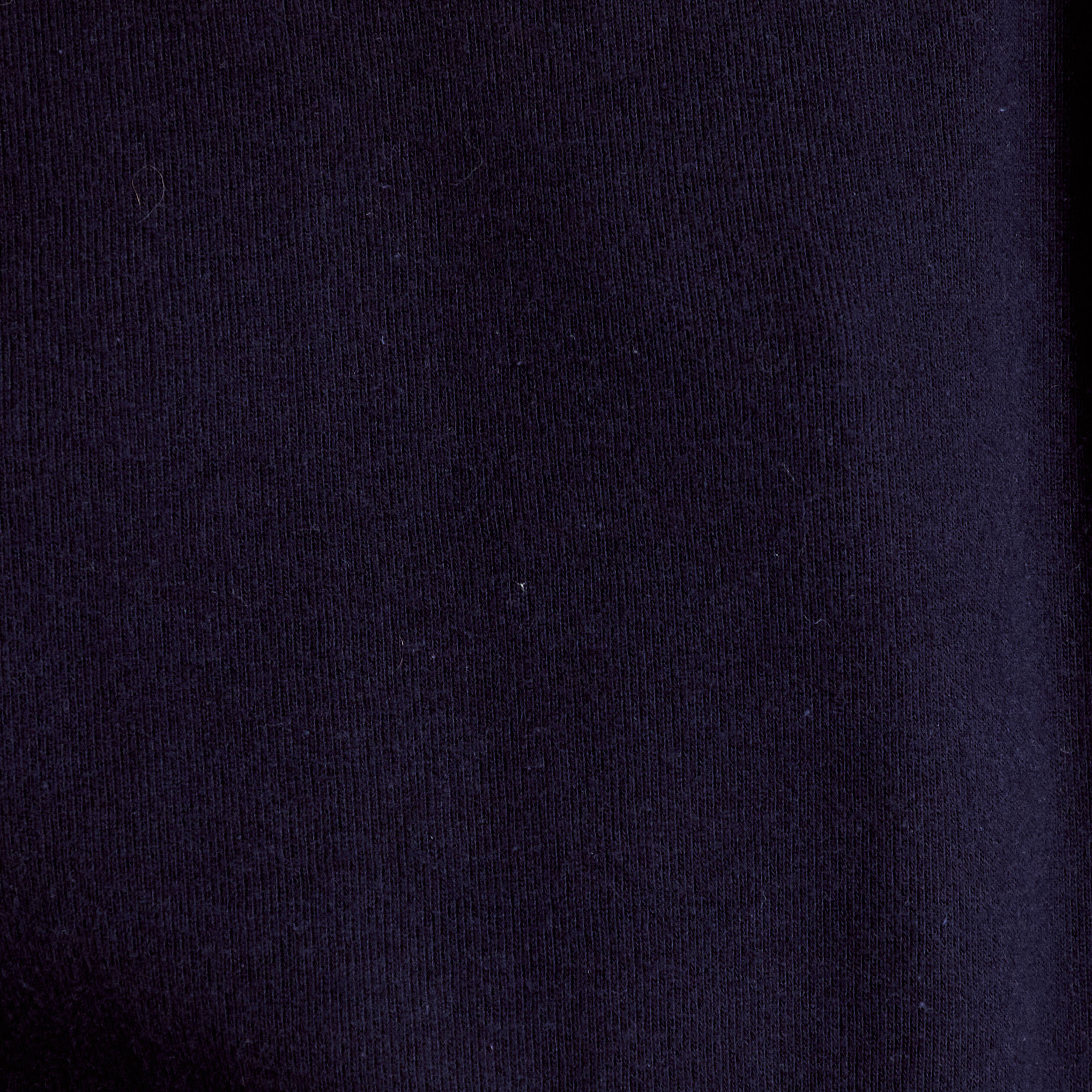 Sweat duveteux col rond manches longues bleu marine femme