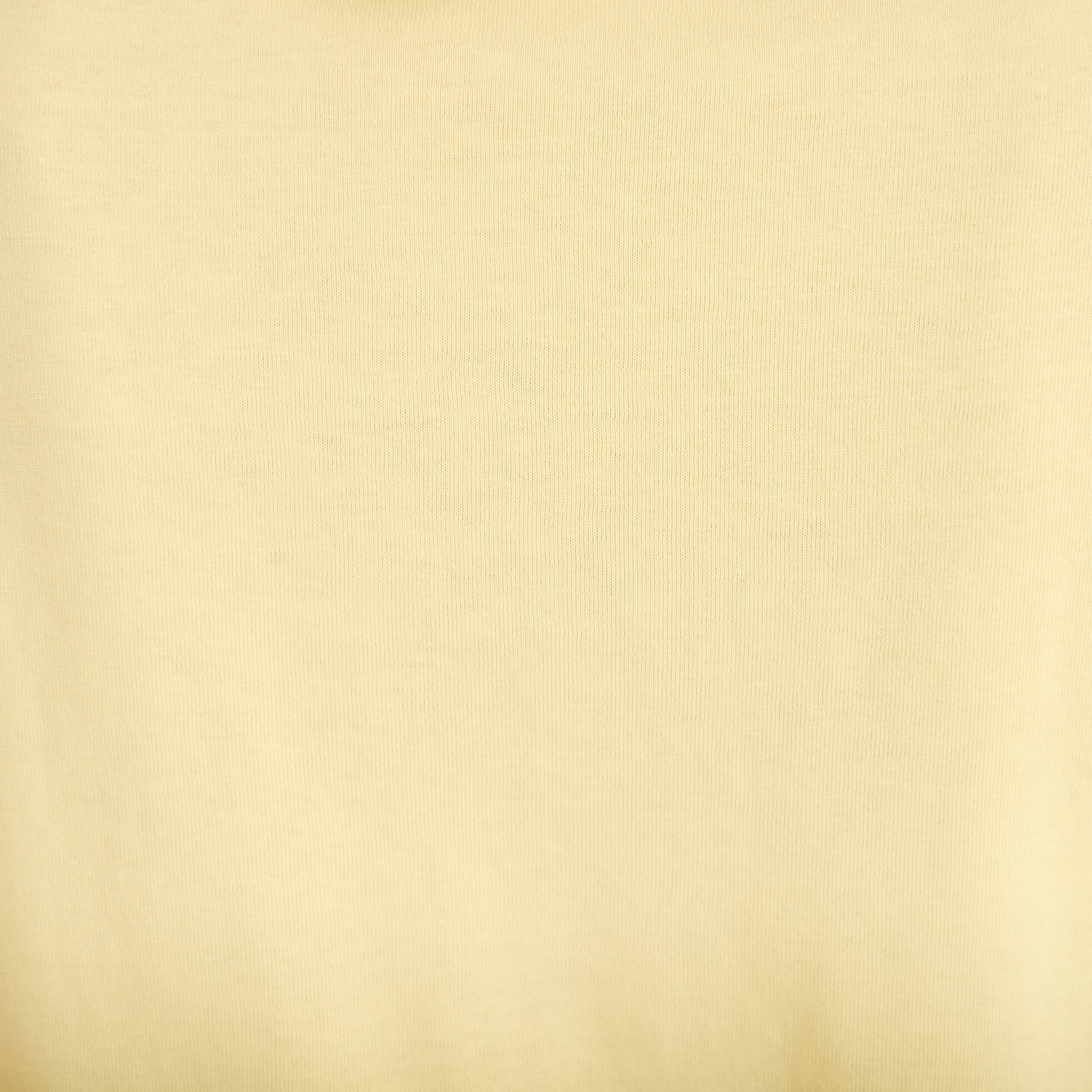 T-shirt col rond manches courtes jaune clair femme